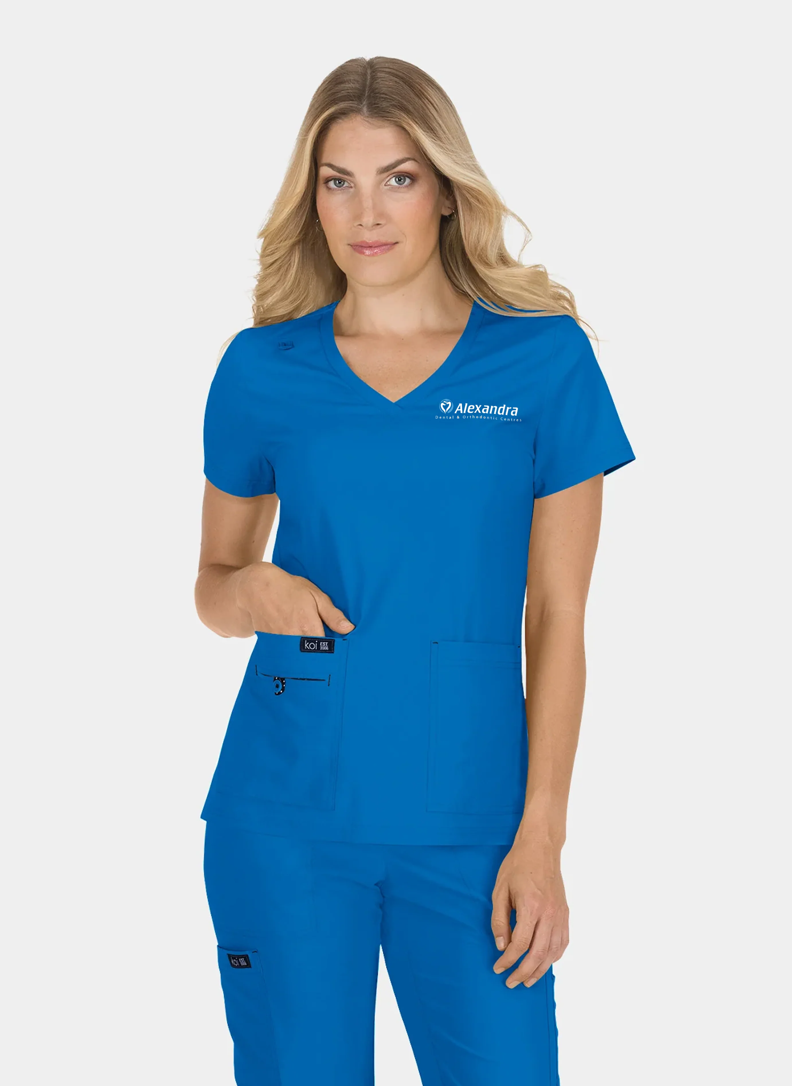 Alexandra Dental - Koi Basics Becca Top - Royal Blue