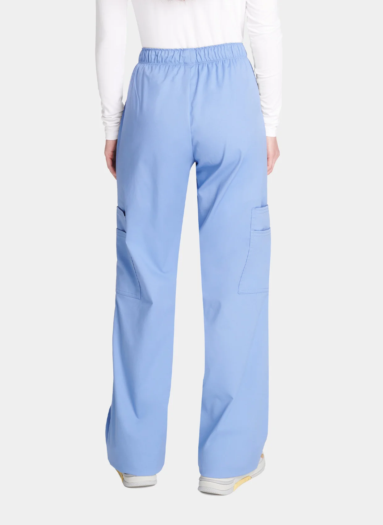 Cherokee Core Stretch Mid Rise Pull-On Cargo Scrub Trousers WWE4005 - True Ceil - Image 2