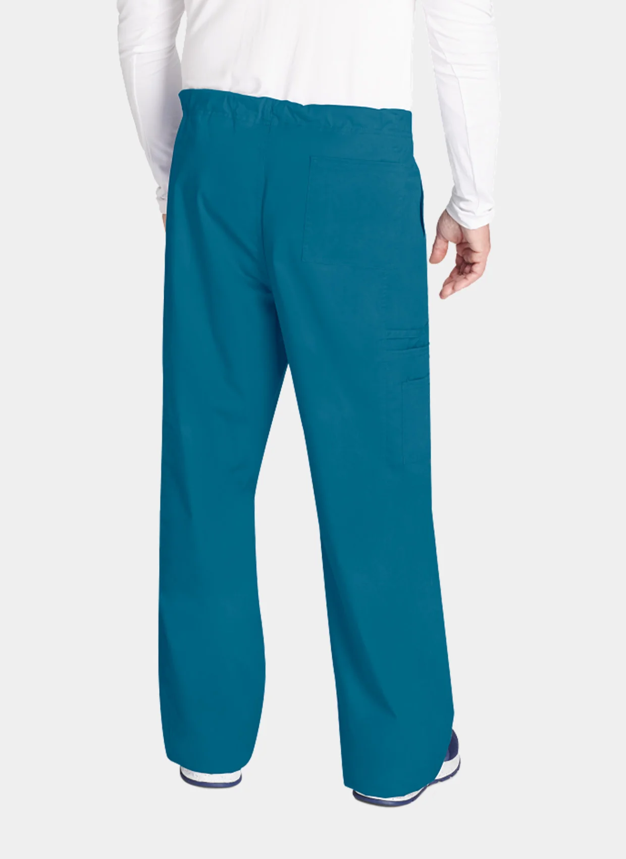 Cherokee Core Stretch Unisex Drawstring Cargo Scrub Trousers WWE4043 - Caribbean - Image 2