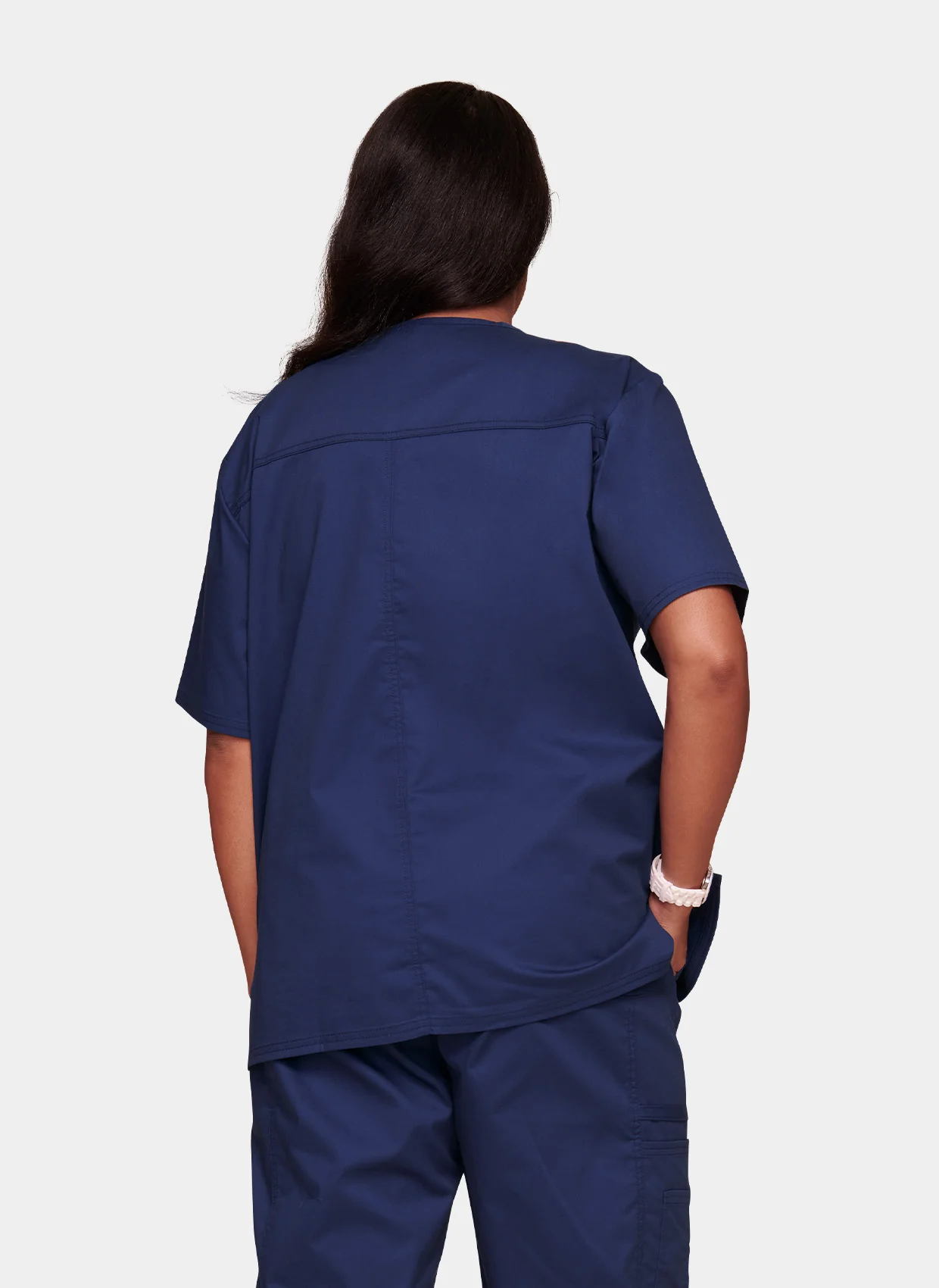 Cherokee Core Stretch Unisex Scrub Set - Navy - Image 3