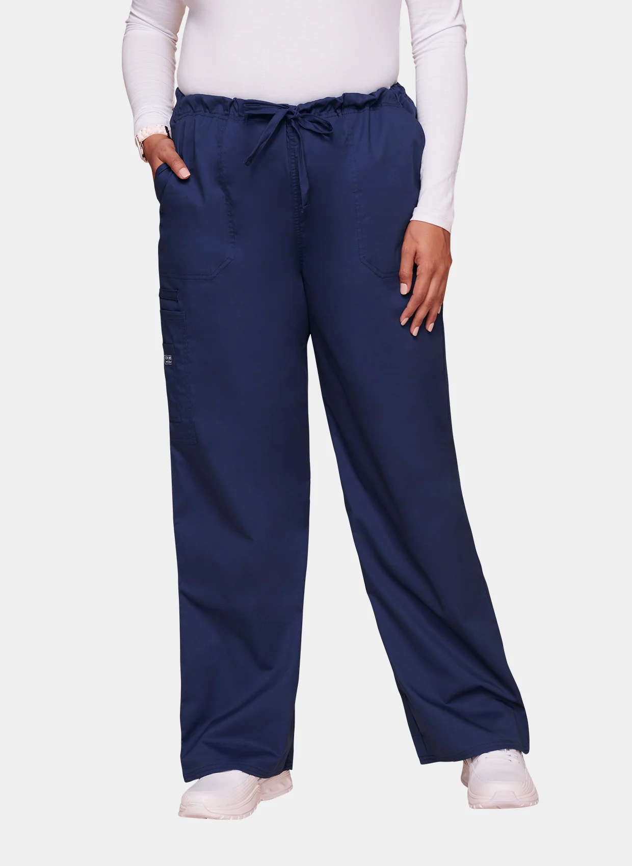 Cherokee Core Stretch Unisex Scrub Set - Navy - Image 4