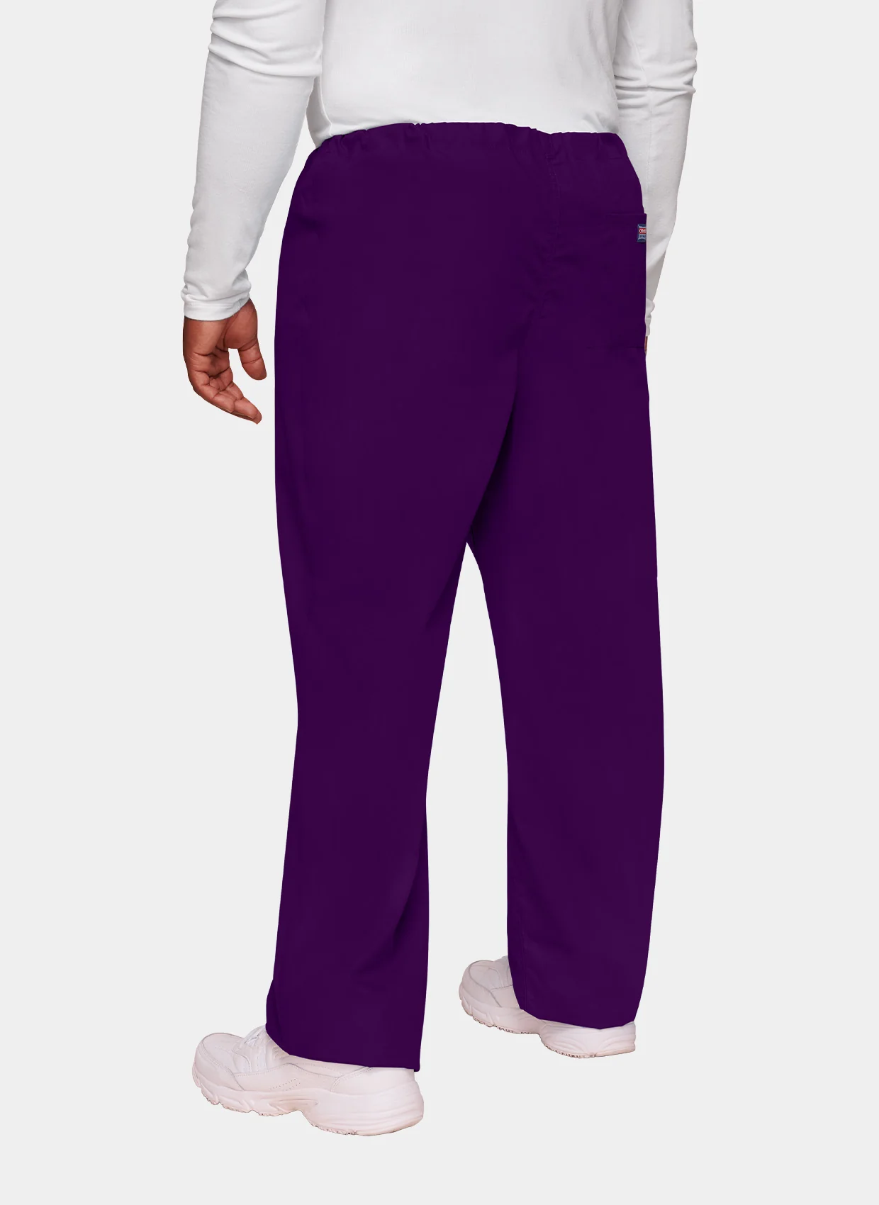 Cherokee Unisex Drawstring Scrub Trousers - Eggplant - Image 2