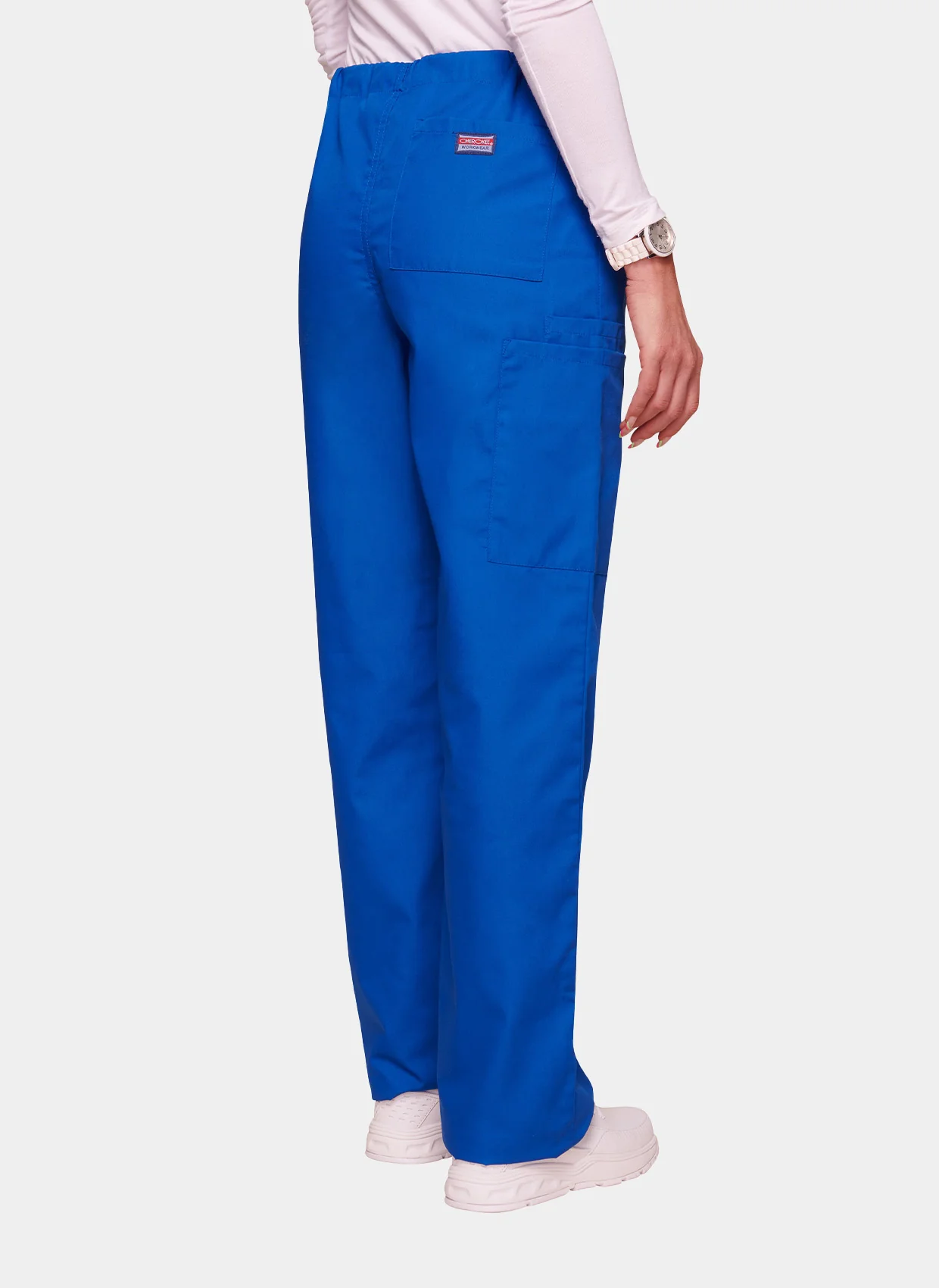 Cherokee Unisex Drawstring Scrub Trousers - Royal - Image 2
