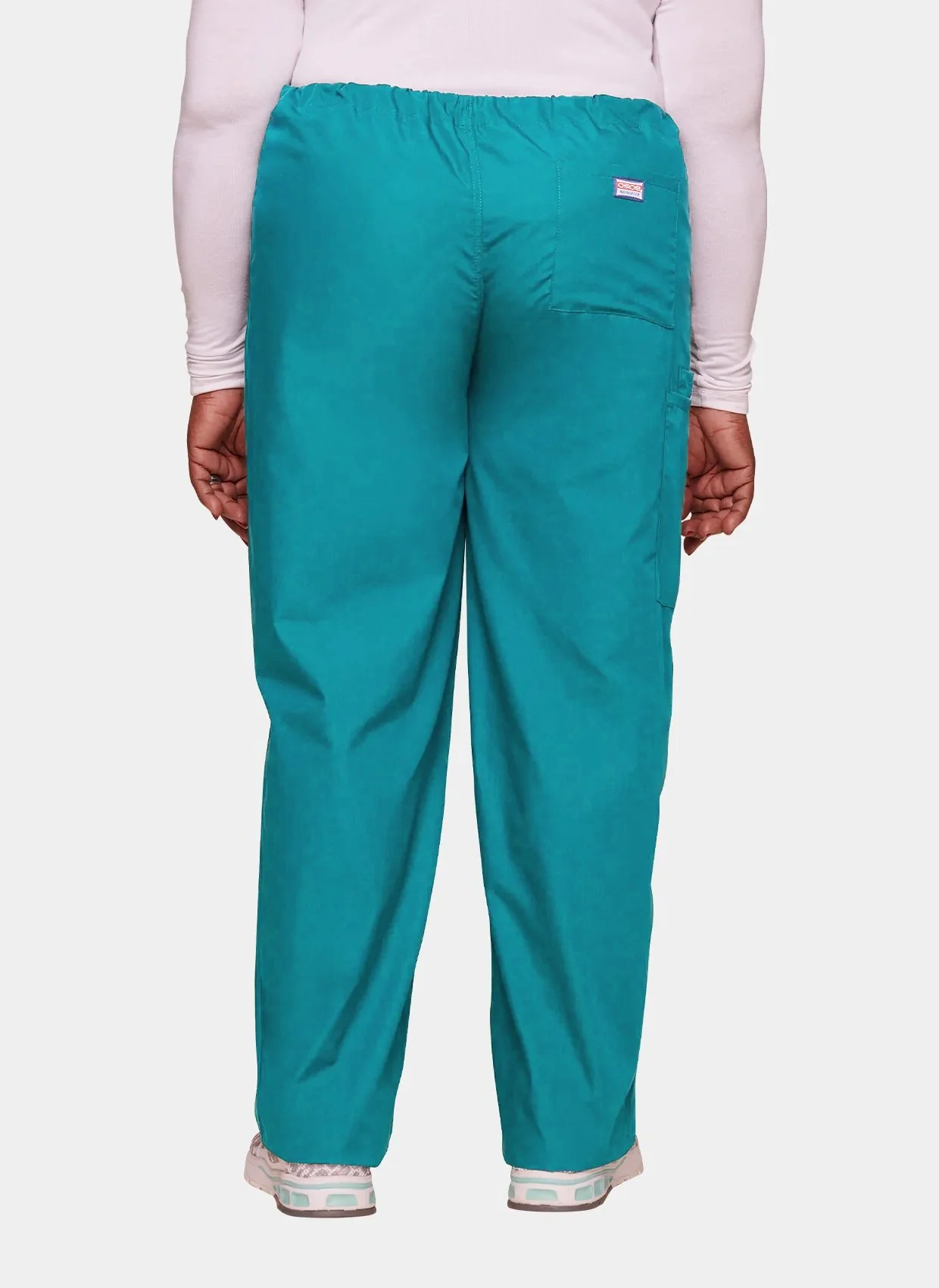 Cherokee Unisex Drawstring Scrub Trousers - Teal - Image 2