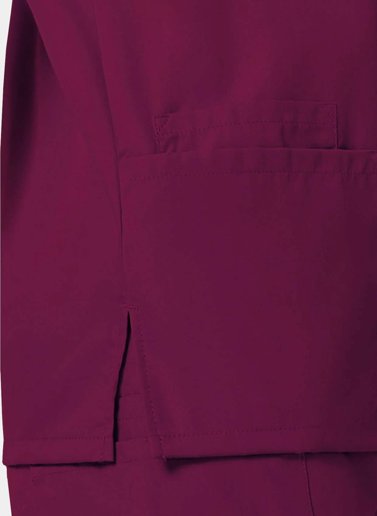 Cherokee Unisex Scrub Top - Wine - Image 6