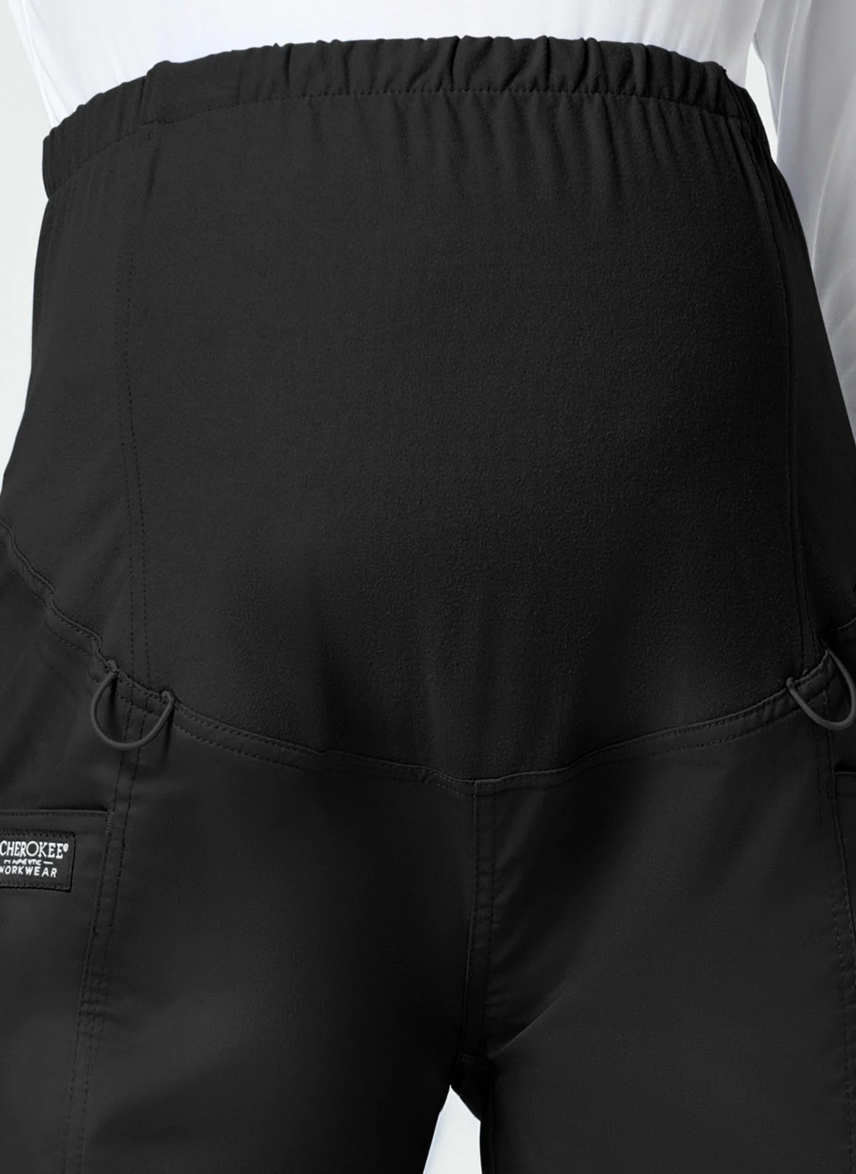 Cherokee WW Revolution Maternity Straight Leg Scrub Trousers WWE155 - Black - Image 3