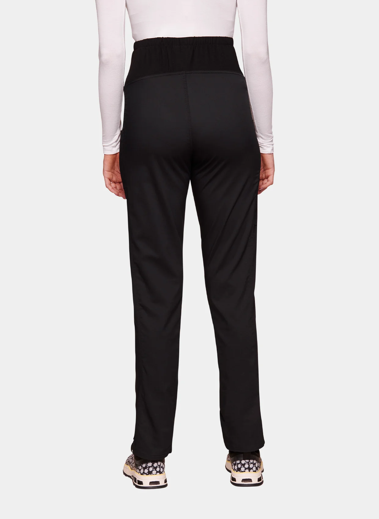 Cherokee WW Revolution Maternity Straight Leg Scrub Trousers WWE155 - Black - Image 6