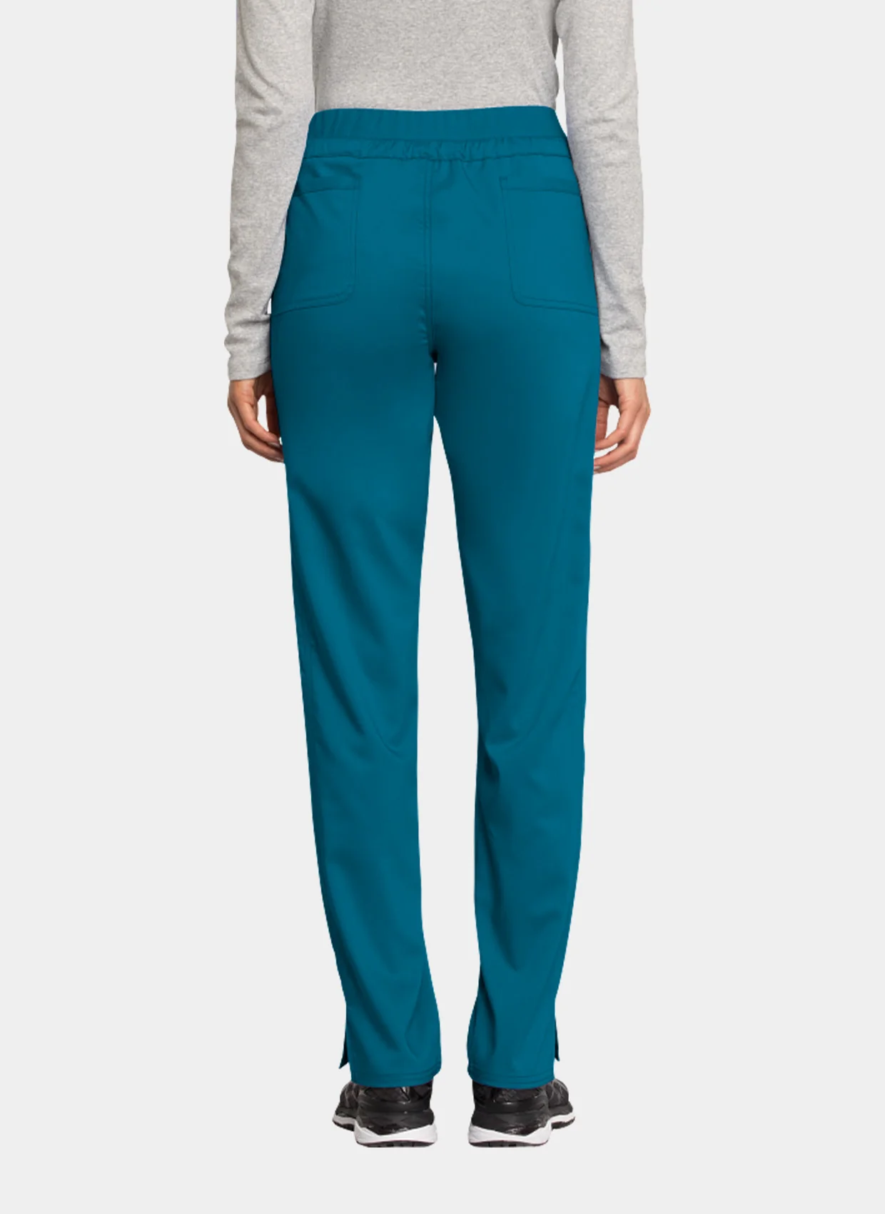 Cherokee WW Revolution Mid Rise Tapered Leg Drawstring Scrub Trousers WWE105 - Caribbean - Image 2