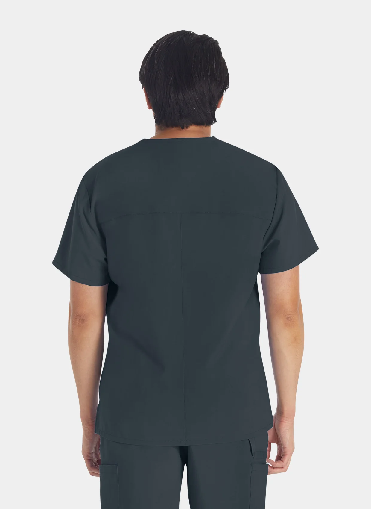 Dickies EDS Essentials Men's V-Neck Scrub Top DKE645 - Pewter - Image 2