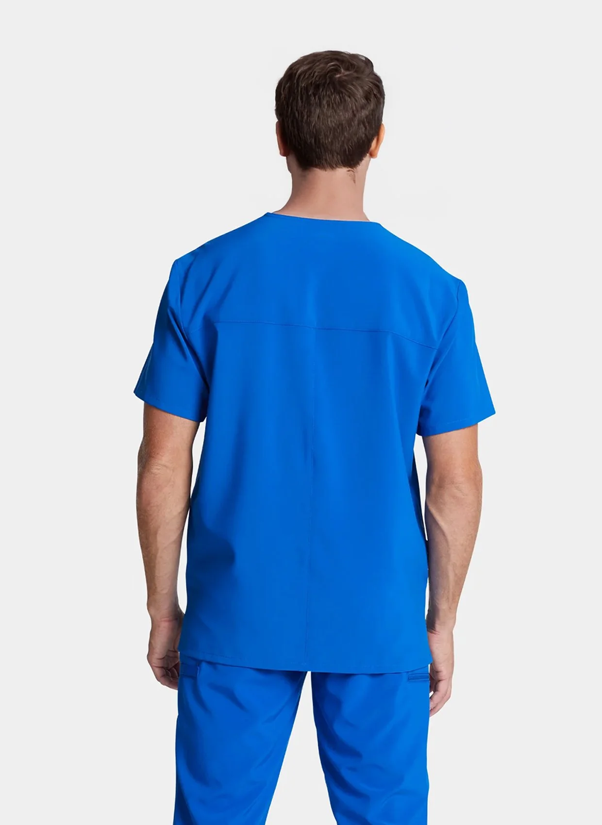 Dickies EDS Essentials Men's V-Neck Scrub Top DKE645 - Royal - Image 2