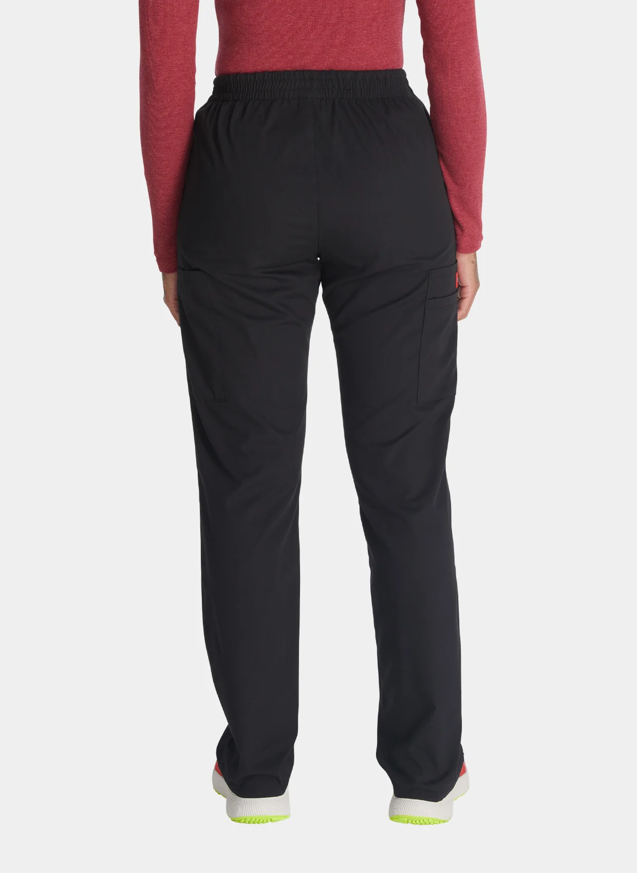 Dickies EDS Signature Ladies Natural Rise Tapered Leg Pull-On Scrub Trousers DKE86106 - Black - Image 2