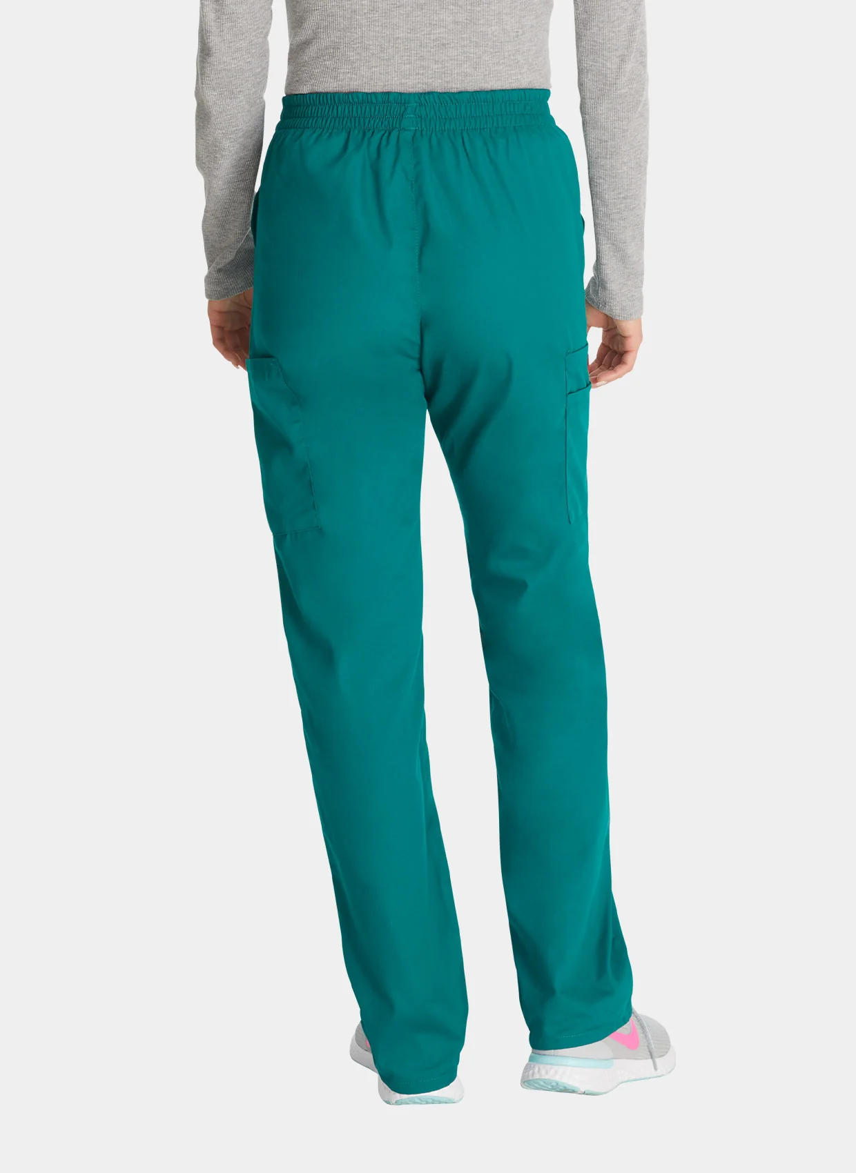 Dickies EDS Signature Ladies Natural Rise Tapered Leg Pull-On Scrub Trousers DKE86106 - Hunter - Image 2