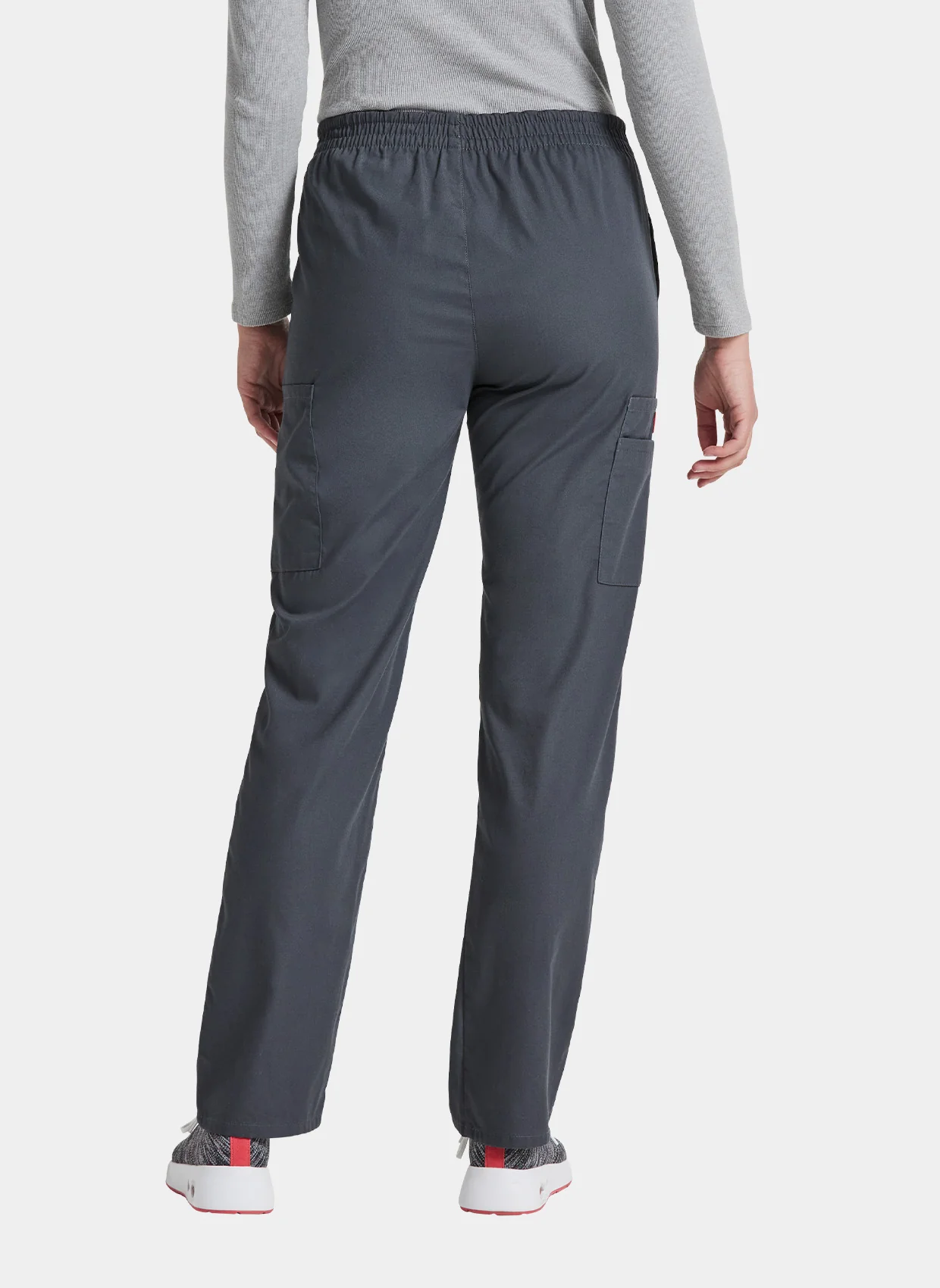 Dickies EDS Signature Ladies Natural Rise Tapered Leg Pull-On Scrub Trousers DKE86106 - Pewter - Image 2