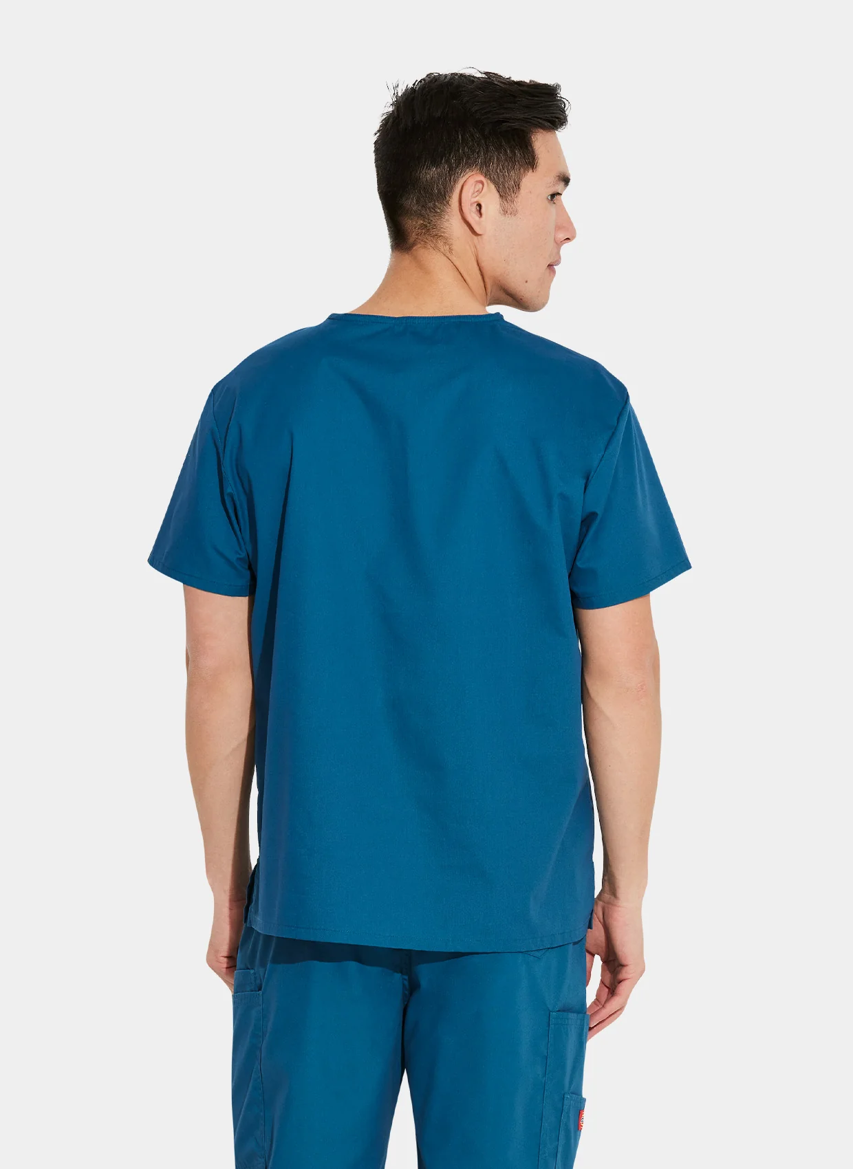 Unisex Dickies EDS Signature Tuckable V-Neck Scrub Top DKE83706 - Caribbean - Image 2