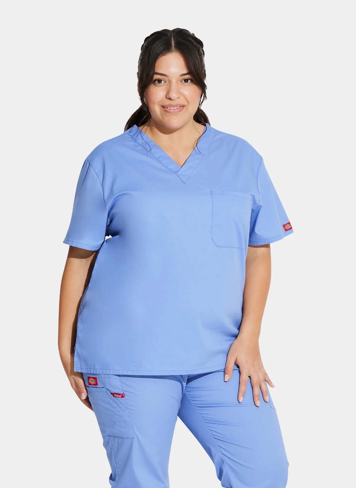 Unisex Dickies EDS Signature Tuckable V-Neck Scrub Top DKE83706 - Ceil