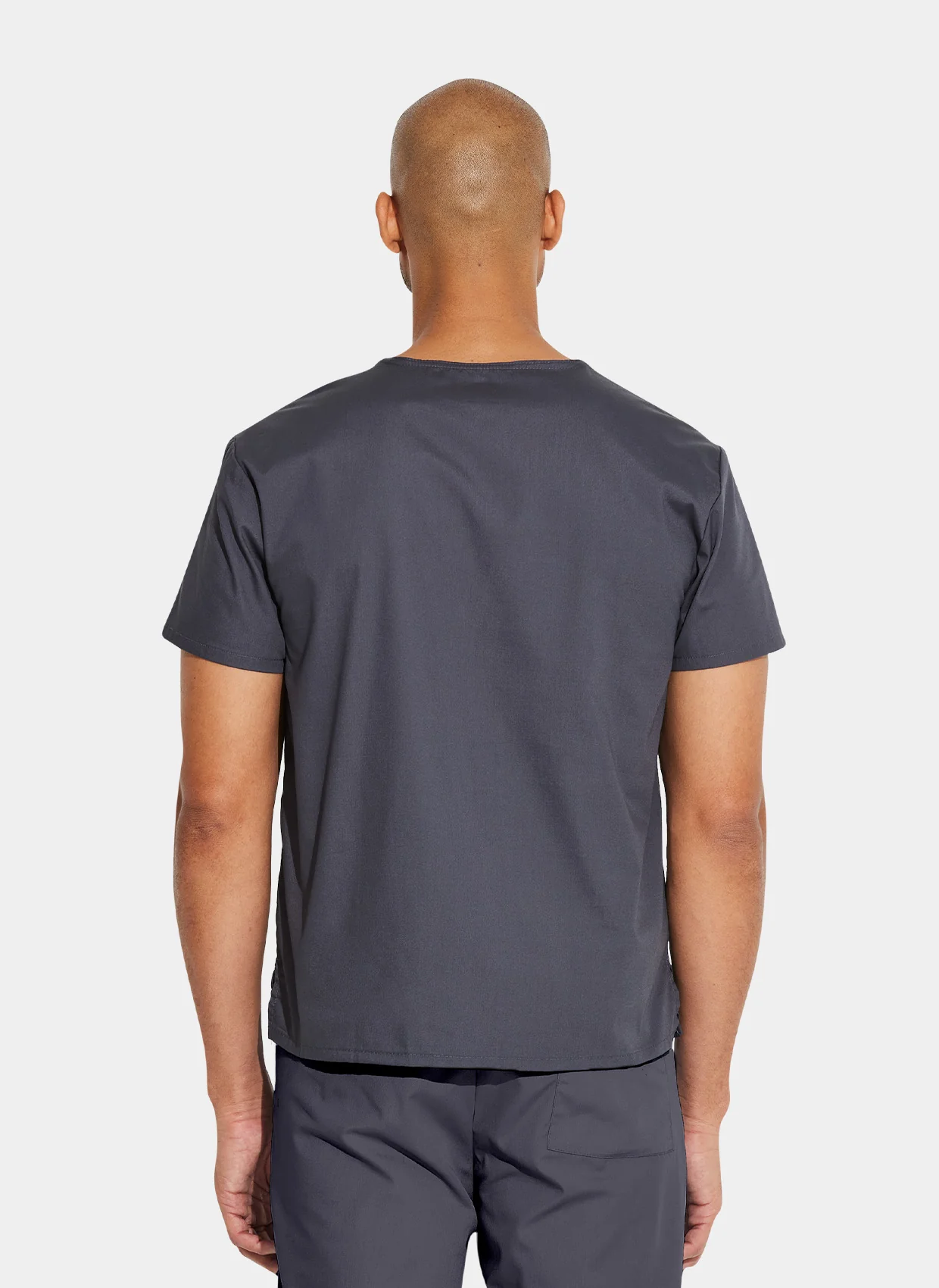 Unisex Dickies EDS Signature Tuckable V-Neck Scrub Top DKE83706 - Pewter - Image 2