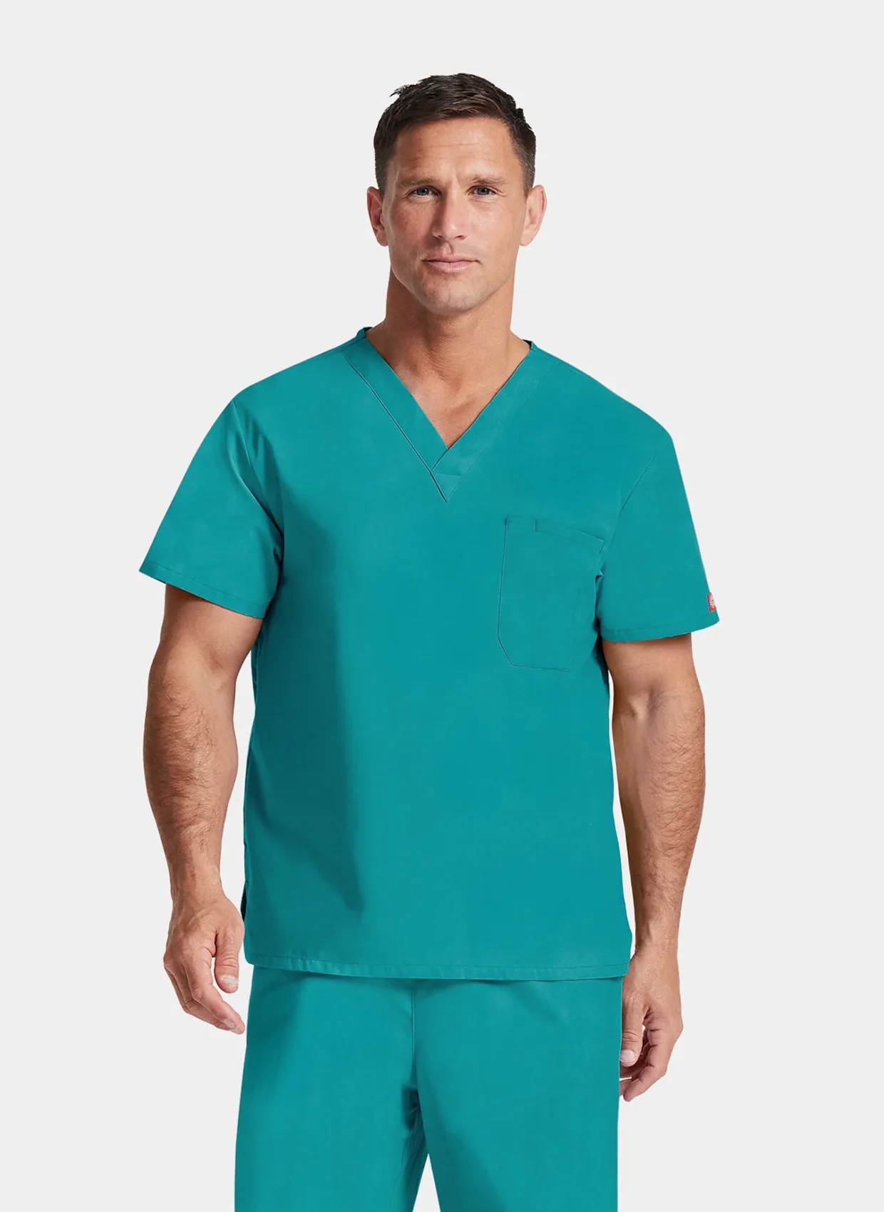 Unisex Dickies EDS Signature Tuckable V-Neck Scrub Top DKE83706 - Teal