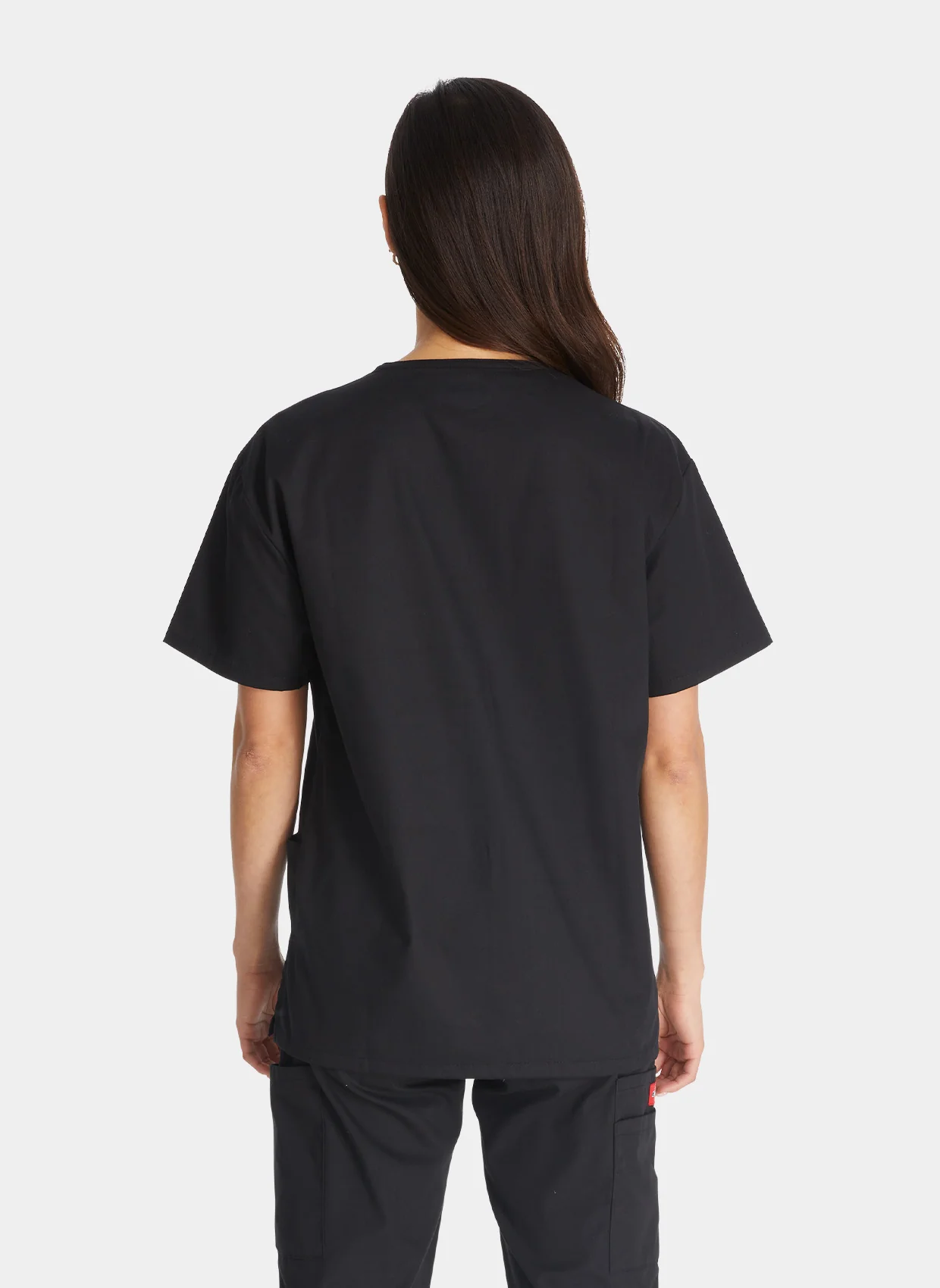 Dickies EDS Signature V-Neck Scrub Top DKE86706 - Black - Image 2