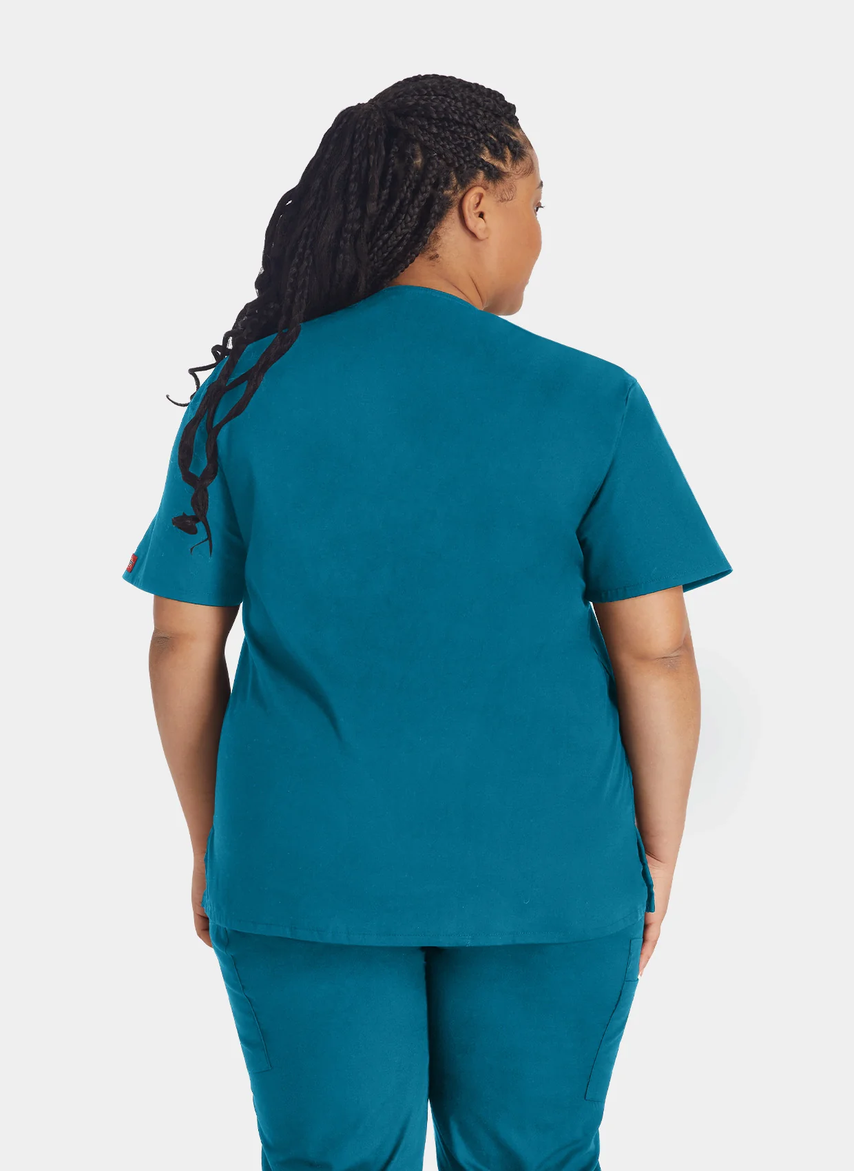 Dickies EDS Signature V-Neck Scrub Top DKE86706 - Caribbean - Image 2
