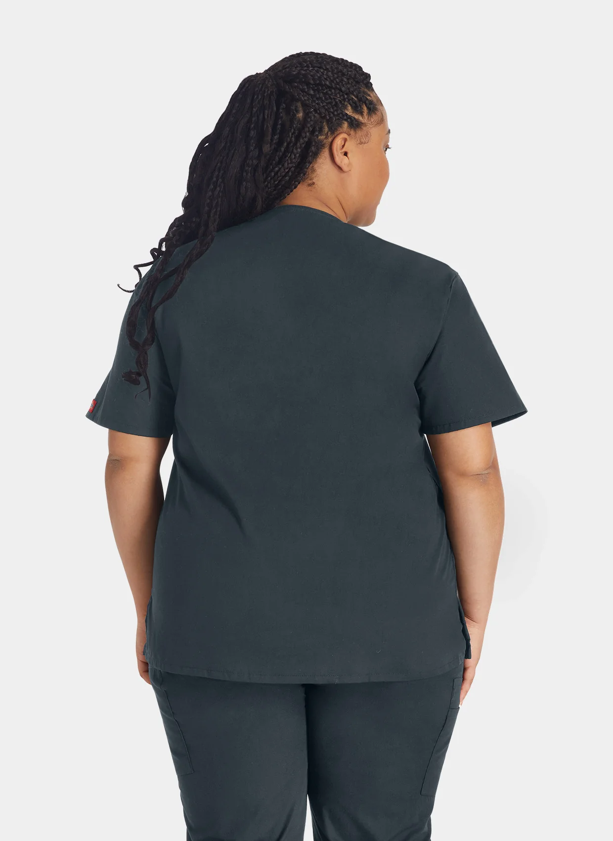 Dickies EDS Signature V-Neck Scrub Top DKE86706 - Pewter - Image 2