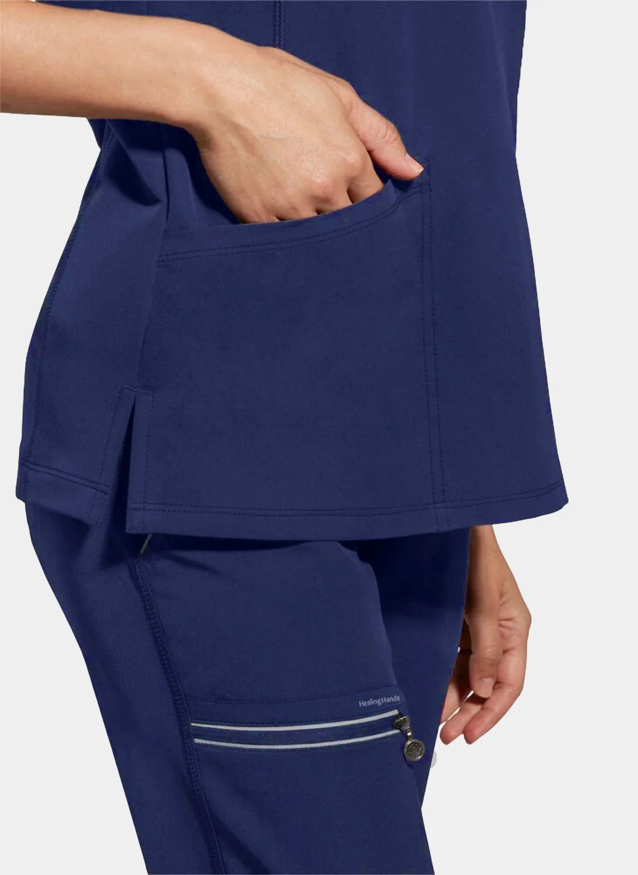 Healing Hands 360 Sonia Scrub Top - Navy - Image 3