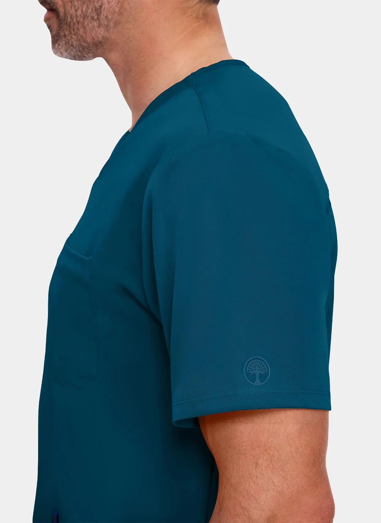 Healing Hands Matthew Scrub Top - Caribbean - Image 3