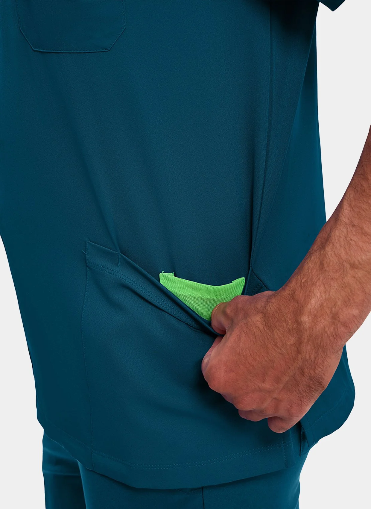 Healing Hands Matthew Scrub Top - Caribbean - Image 4