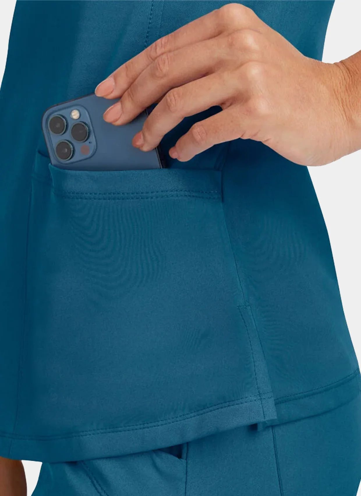Healing Hands Monica Scrub Top - Caribbean - Image 3