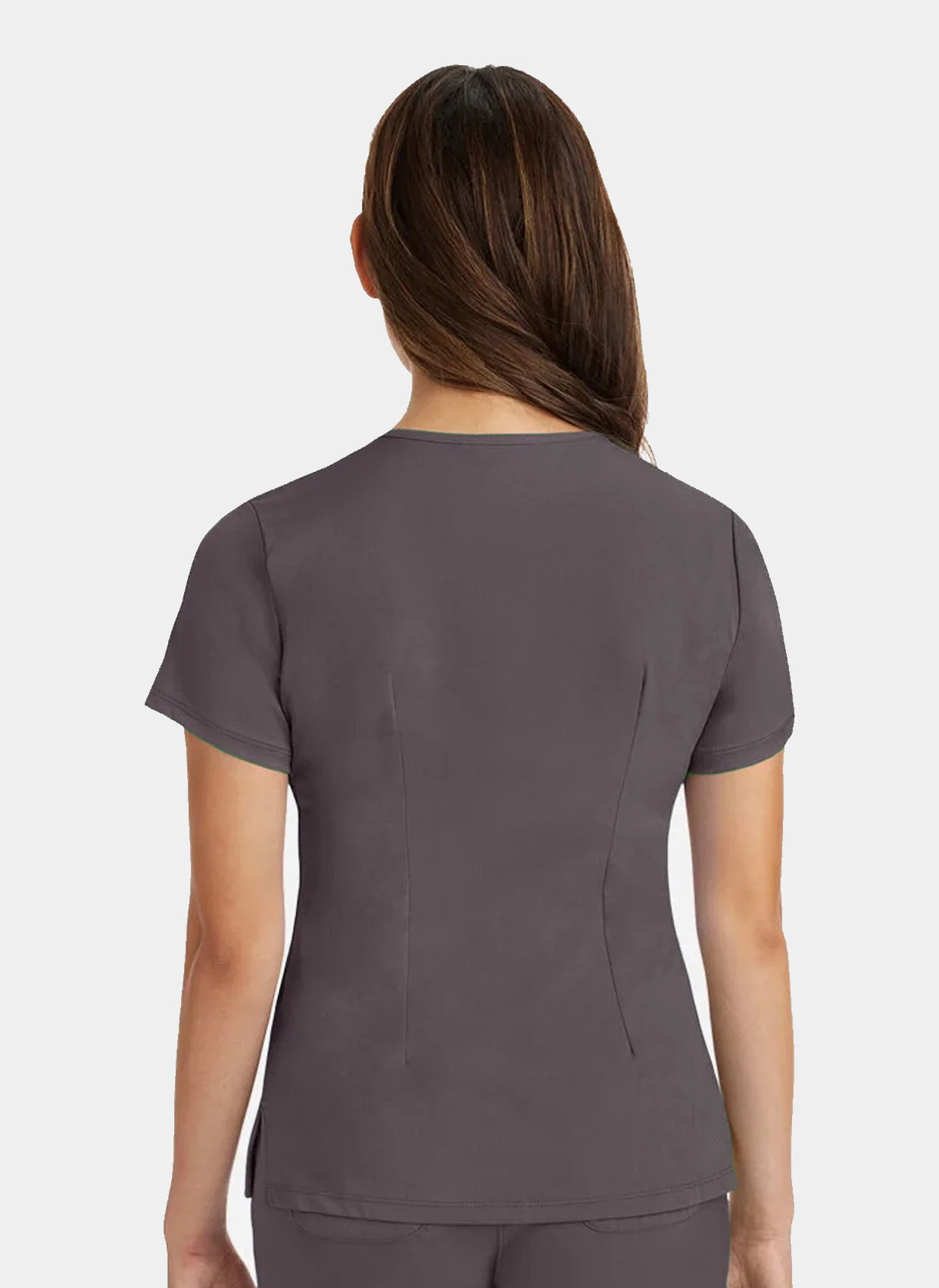 Healing Hands Monica Scrub Top - Pewter - Image 4