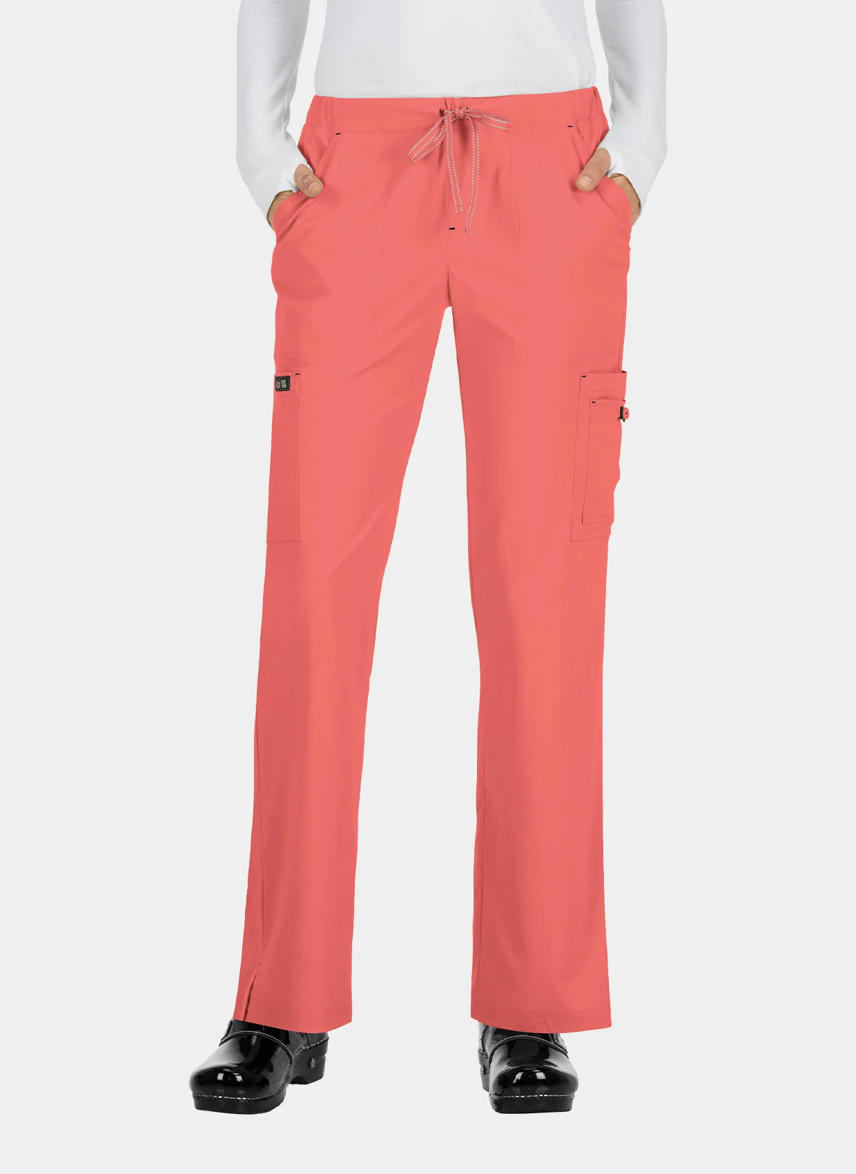 Koi Basics Holly Scrub Trousers - Coral - SALE