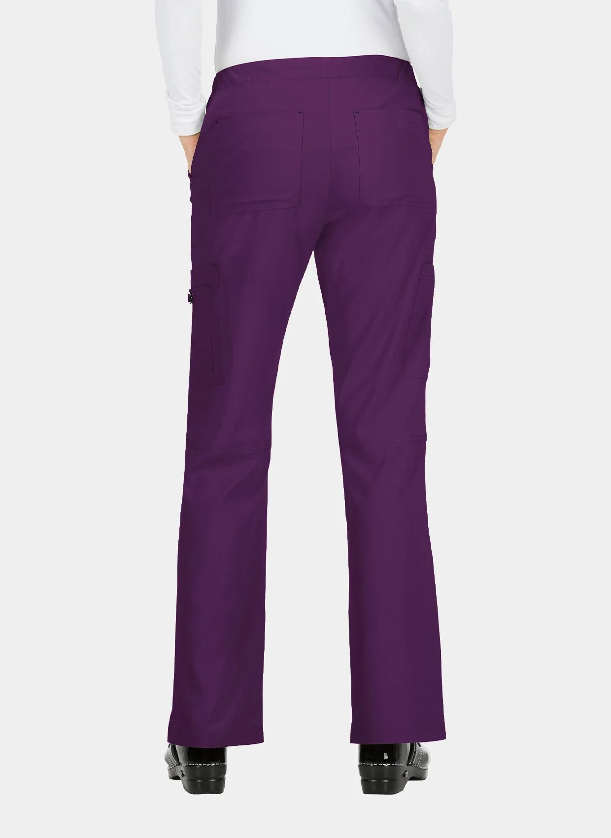 Koi Basics Holly Scrub Trousers - Eggplant - Image 2