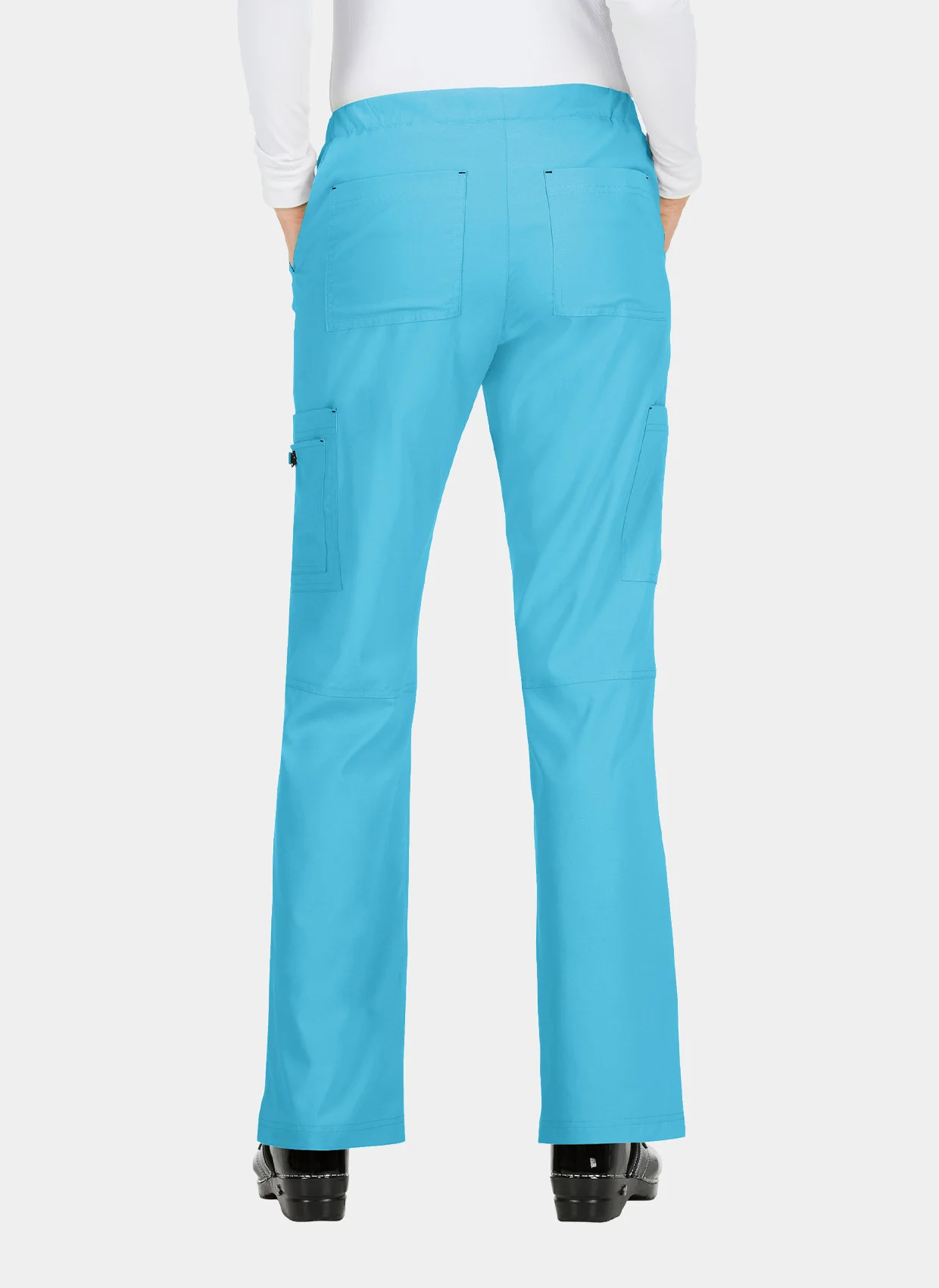 Koi Basics Holly Scrub Trousers - Electric Blue - Image 2