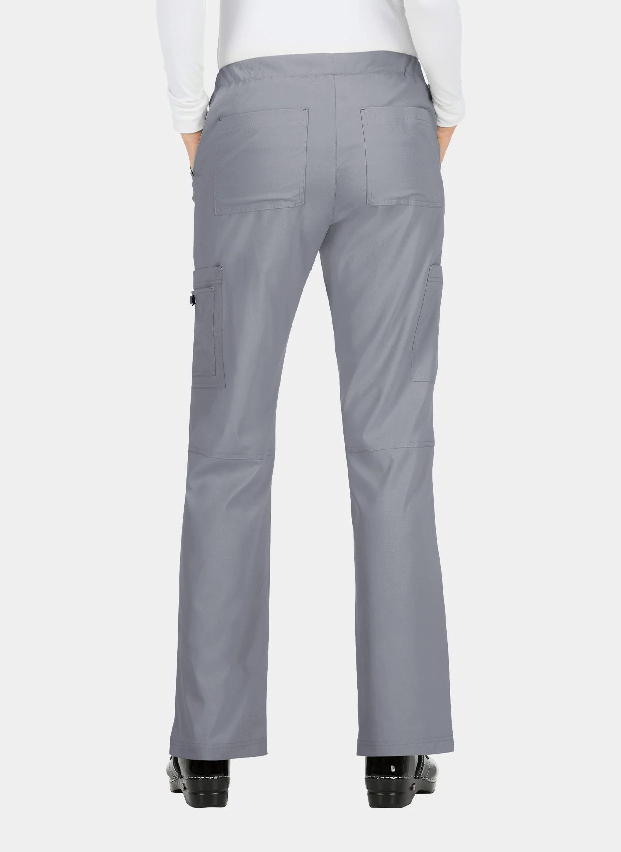 Koi Basics Holly Scrub Trousers - Platinum Grey - Image 2