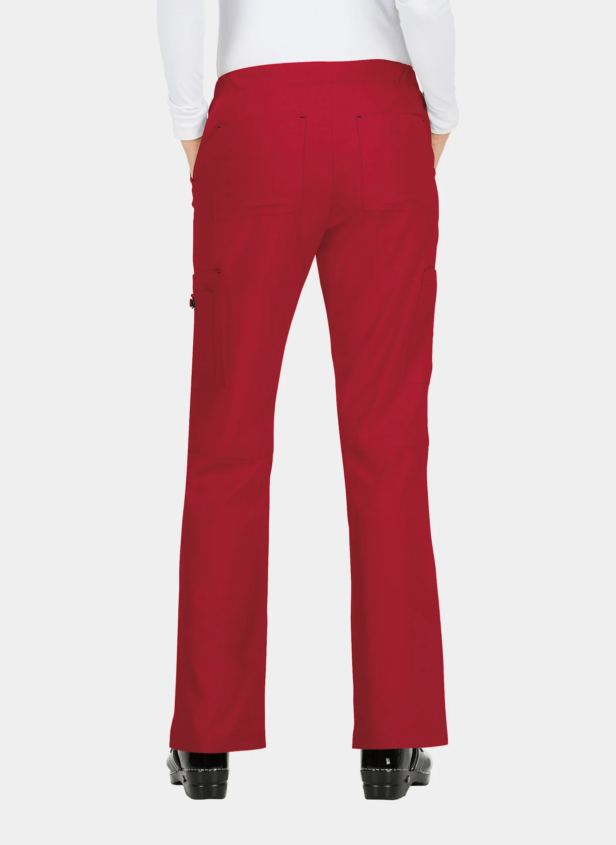Koi Basics Holly Scrub Trousers - Ruby - Image 2