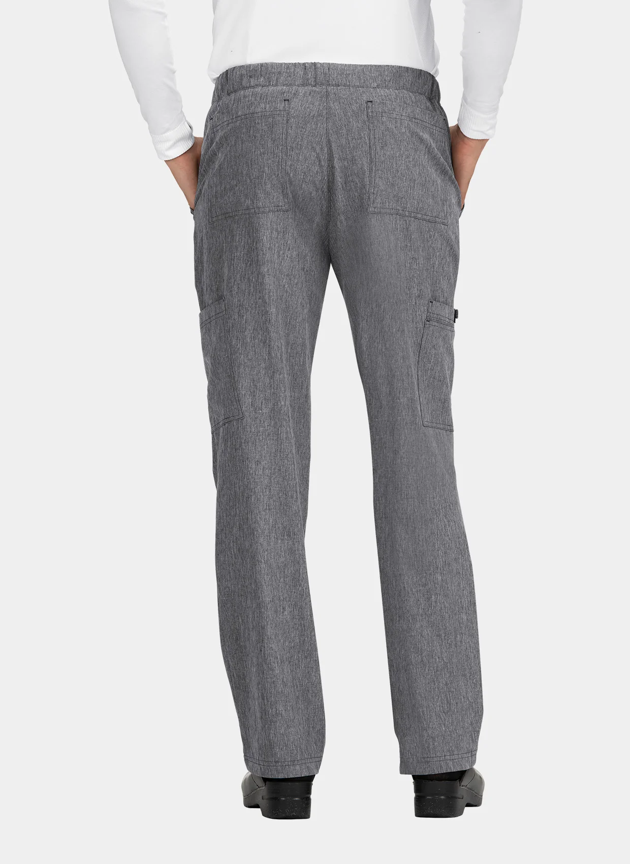 Koi Basics Men's Luke Scrub Trousers - Heather Grey - Image 2