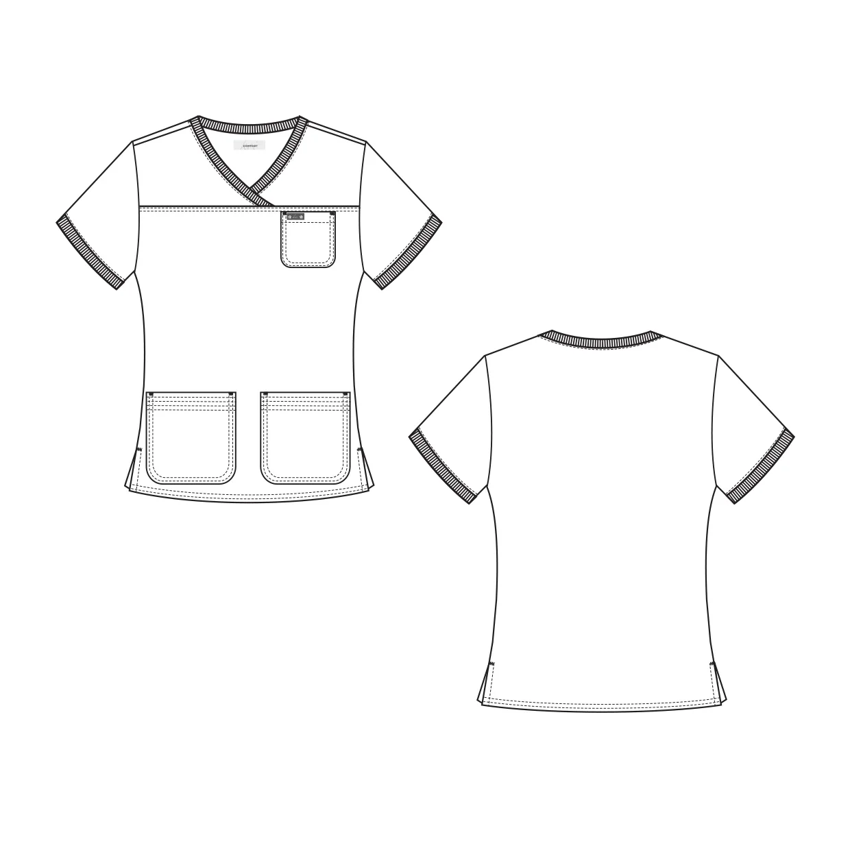 Koi Classics Nicole Scrub Top - Royal - SALE - Image 3