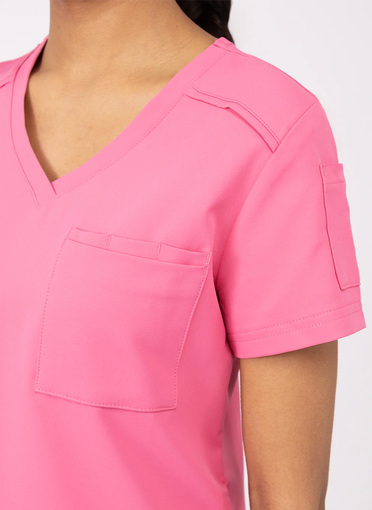 Koi Cureology Aura Scrub Top - Carnation - Image 3