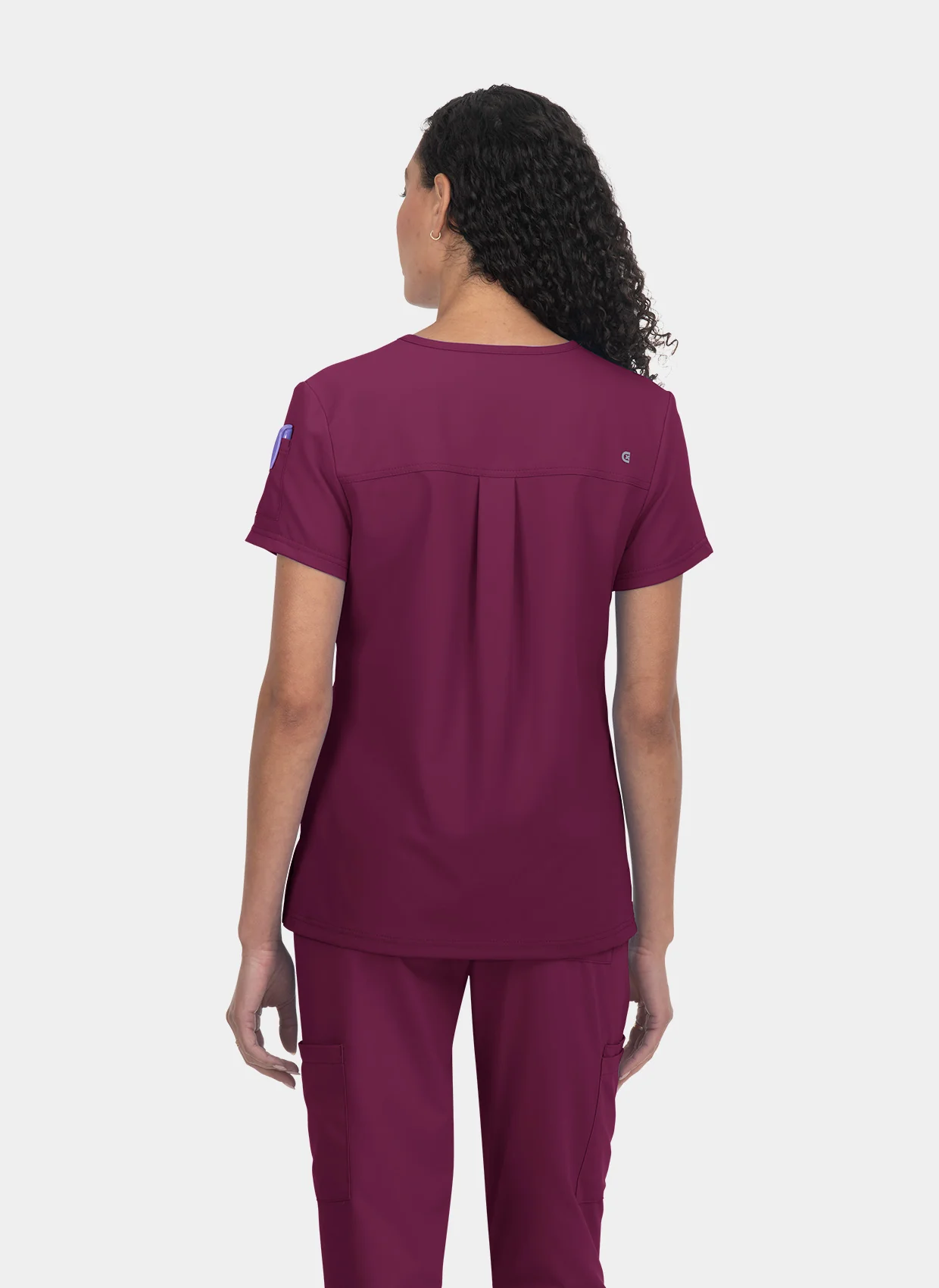 Koi Cureology Aura Scrub Top - Wine - Image 2