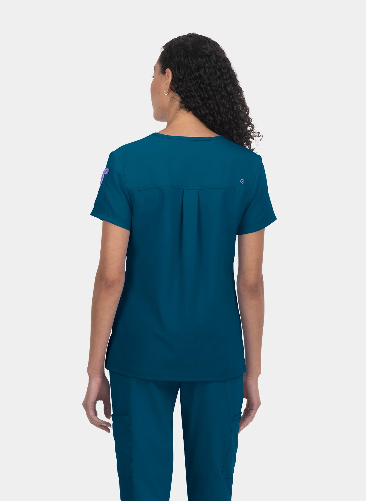 Koi Cureology Cardi Scrub Top - Caribbean - Image 2