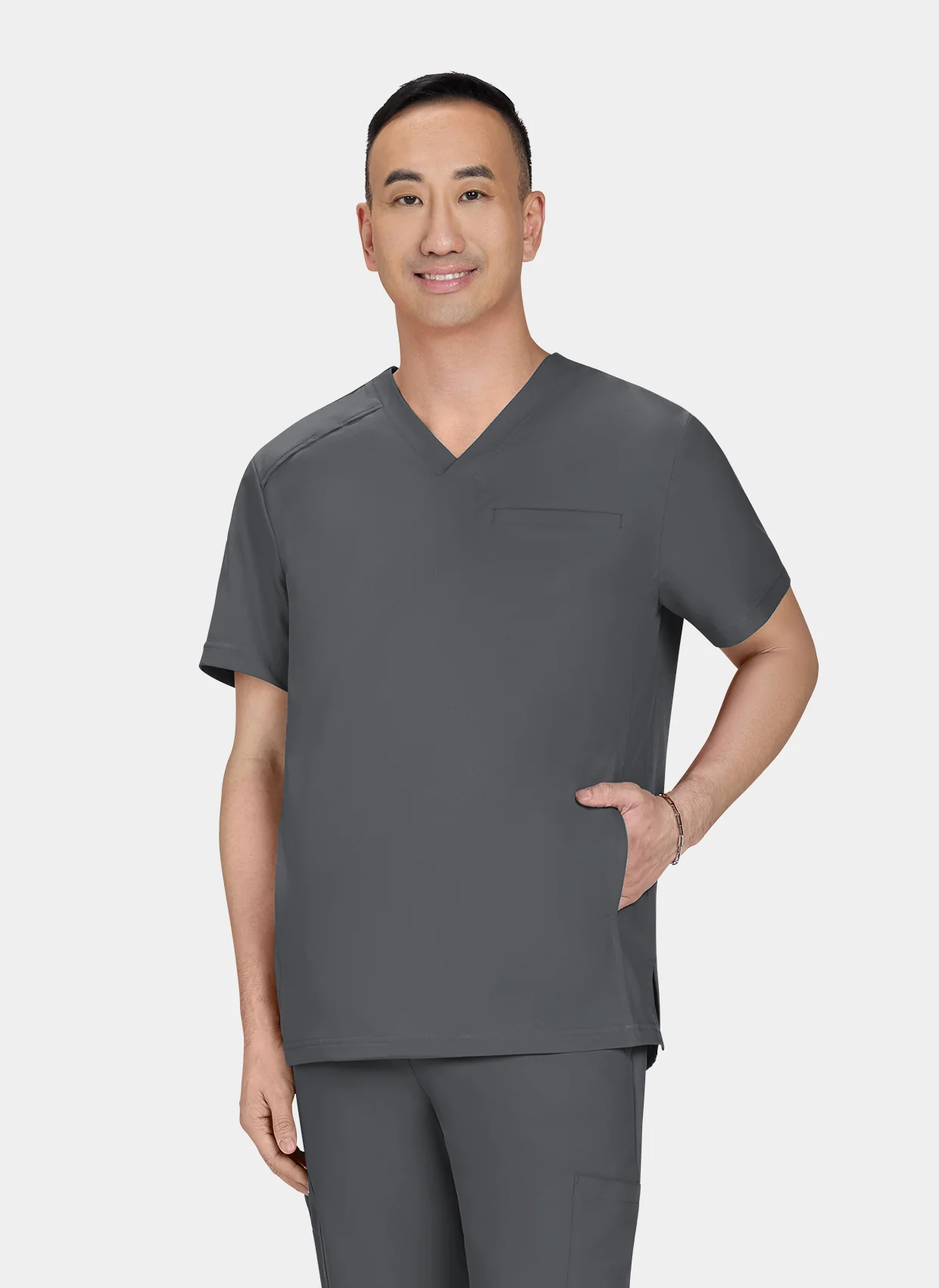 Koi Cureology Stasis Scrub Top - Pewter - Image 3
