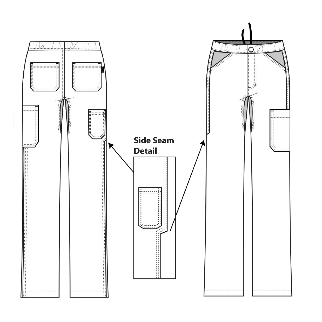 Koi Lite Discovery Scrub Trousers - Charcoal - SALE - Image 3