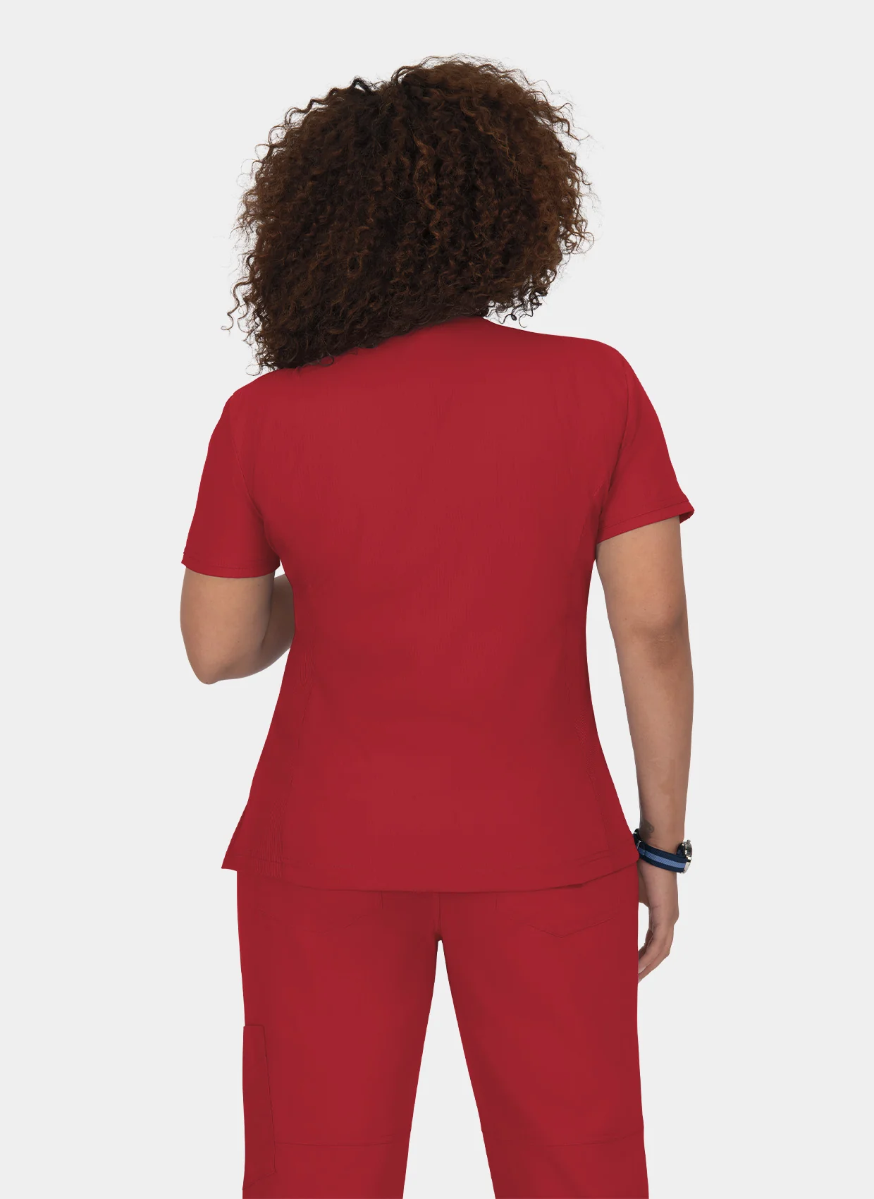 Koi Lite Philosophy Scrub Top - Ruby - Image 2