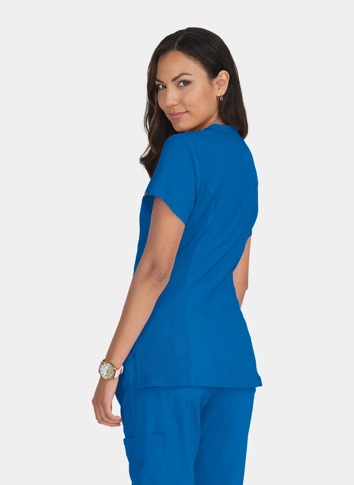 Koi Lite Serenity Scrub Top - Royal - Image 2