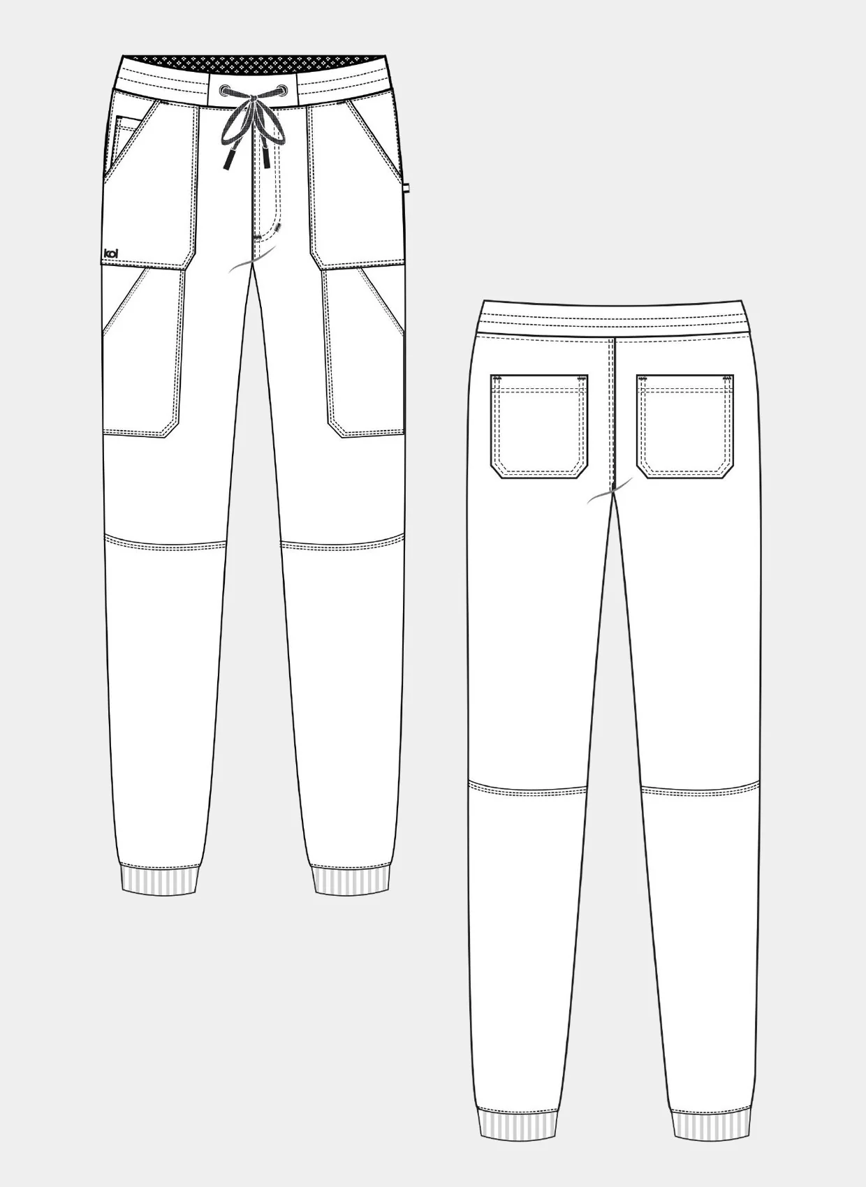 Koi Next Gen Day To Night Scrub Joggers - Olive - Image 3