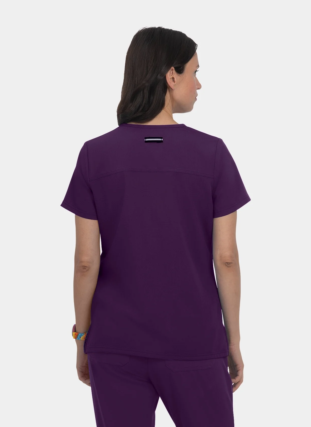 Koi Next Gen Hustle And Heart Scrub Top - Eggplant - Image 2