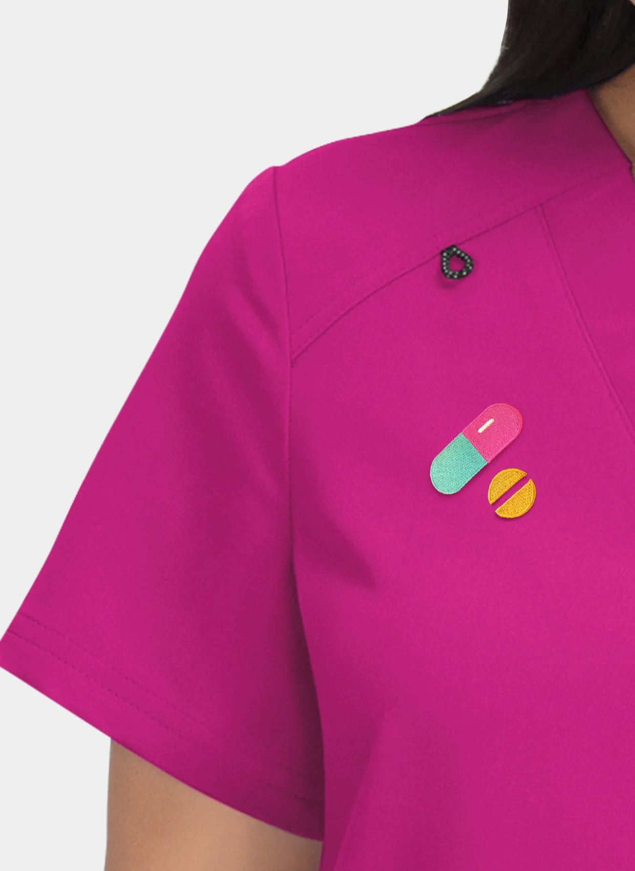 Koi Next Gen Hustle And Heart Scrub Top - Azalea Pink - Image 3