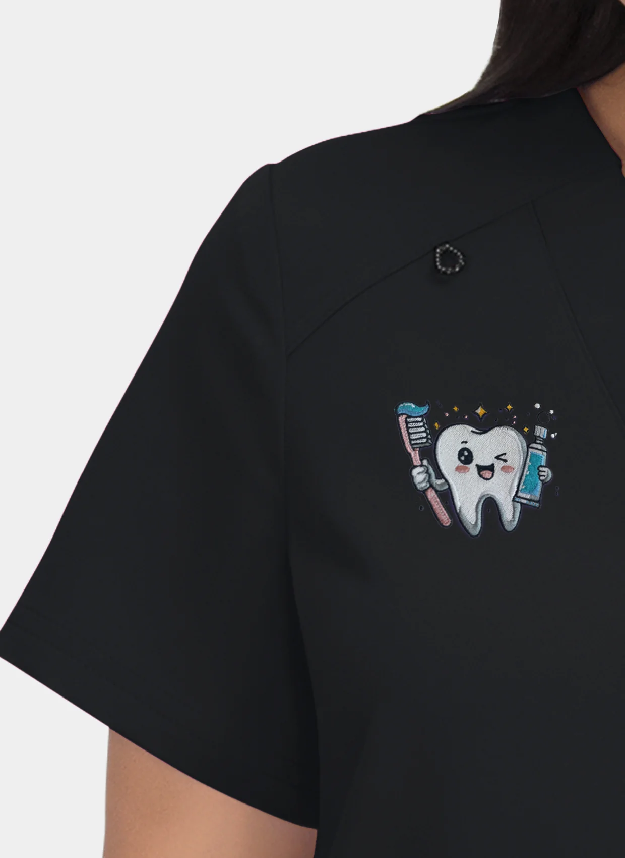 Koi Next Gen Hustle And Heart Scrub Top - Black - Image 3