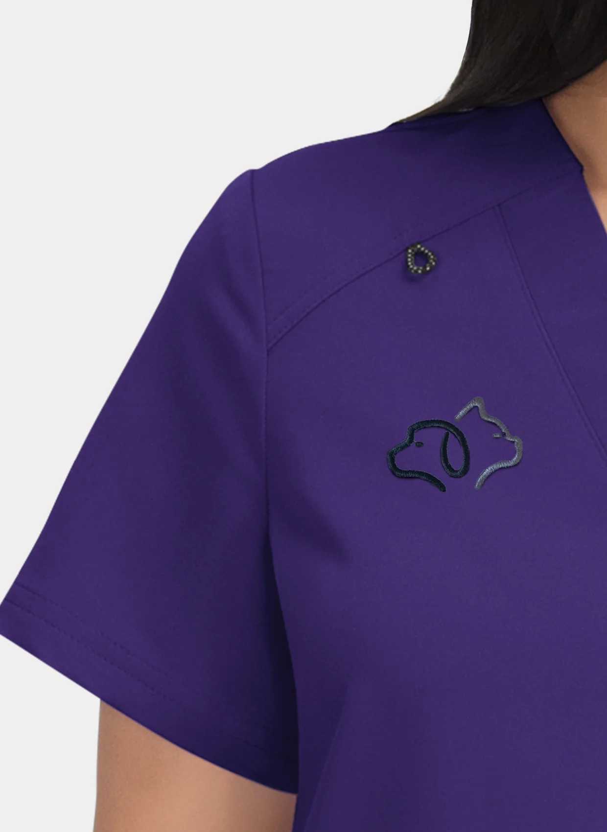 Koi Next Gen Hustle And Heart Scrub Top - Grape - Image 3