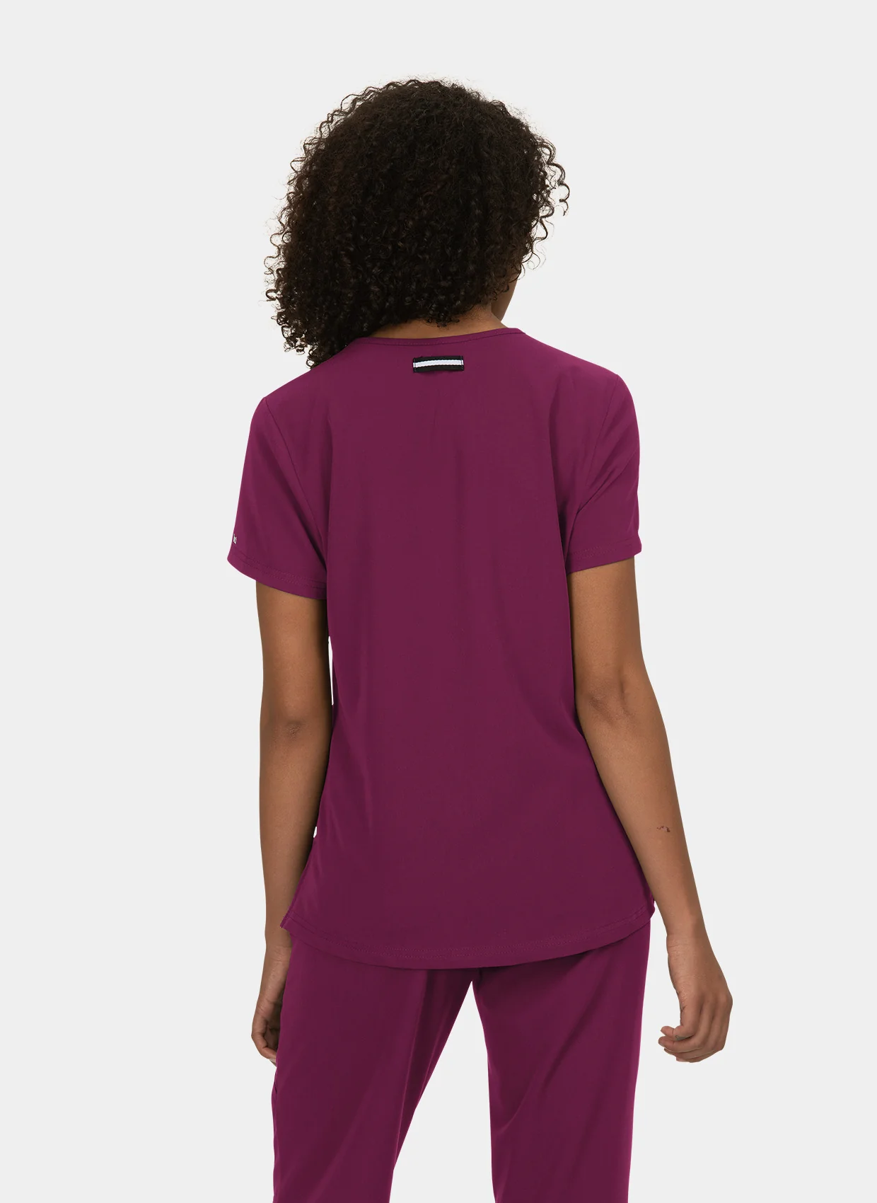 Koi Next Gen Ready To Work Scrub Top - Wine - Image 2