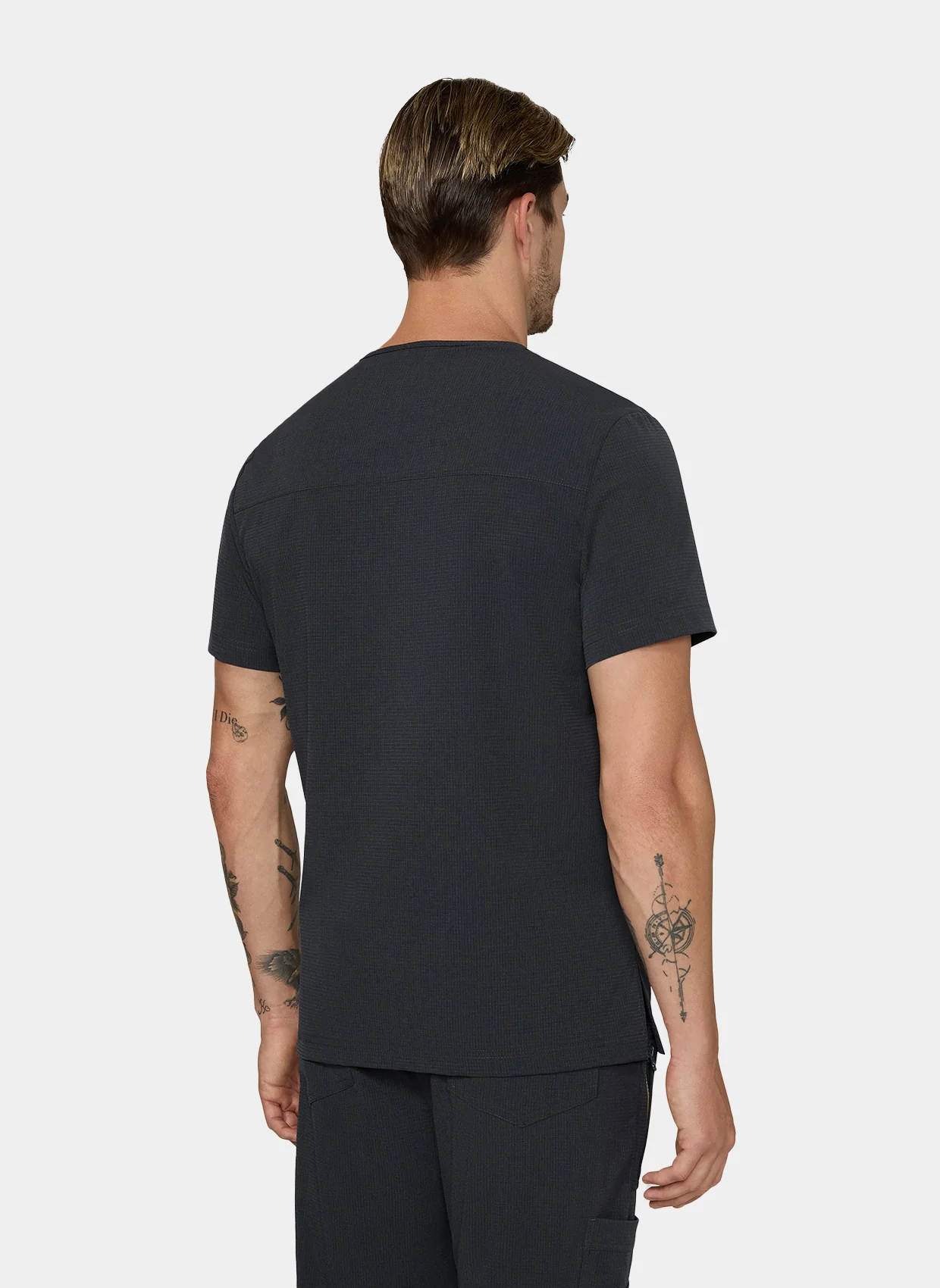 Koi Solis Caldwell Scrub Top - Charcoal - Image 2
